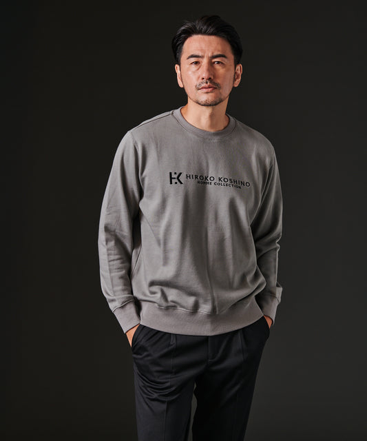 HIROKO KOSHINO USAコットン刺繍裏毛トレーナー