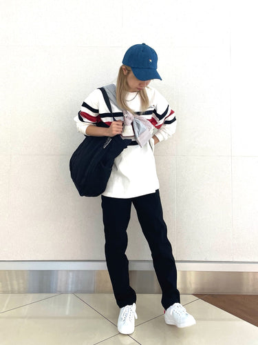シルエットが綺麗なパンツを合わせてバランスのとれたメンズライクstyle