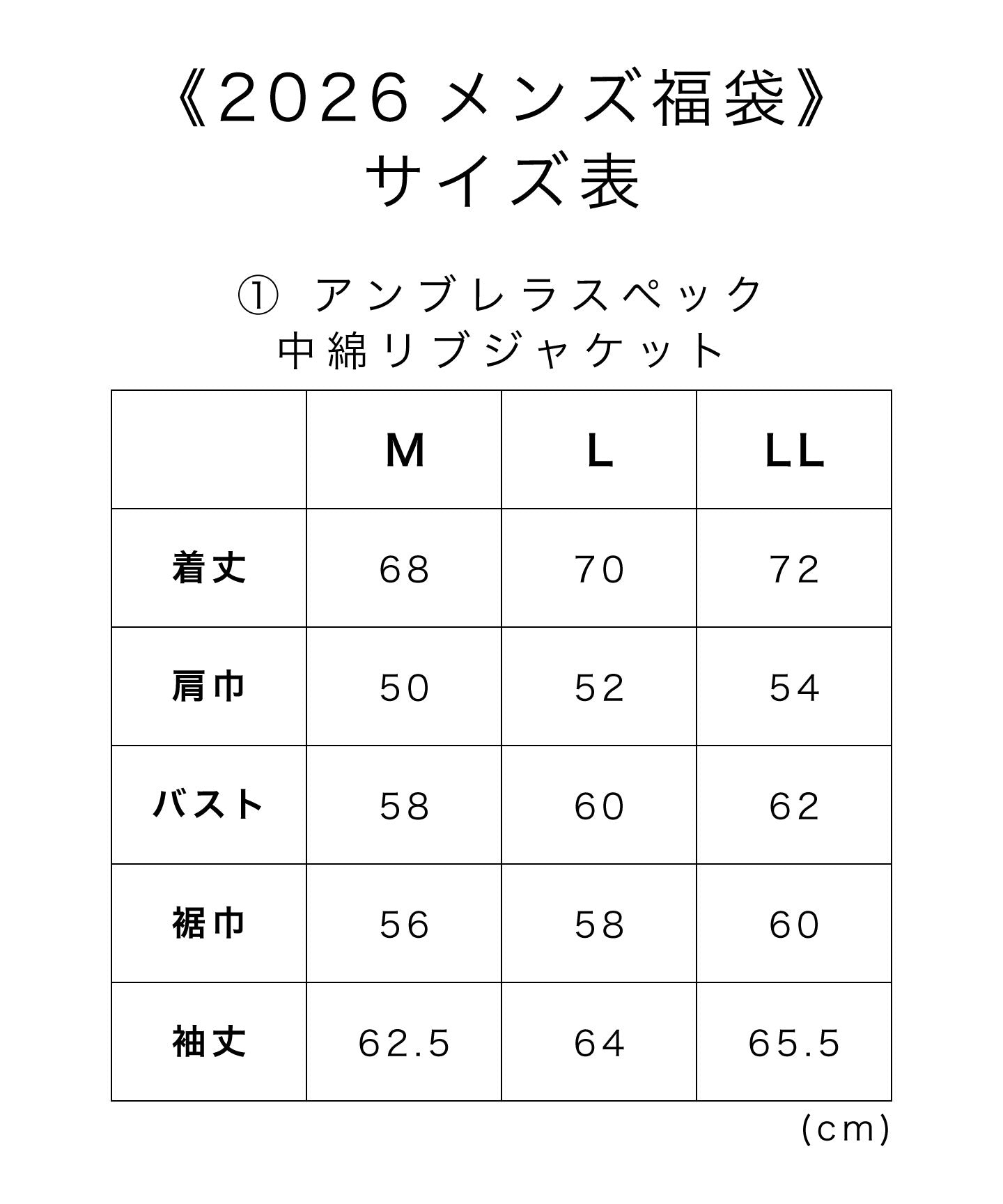 【予約】2026福袋《メンズ》 Aセット