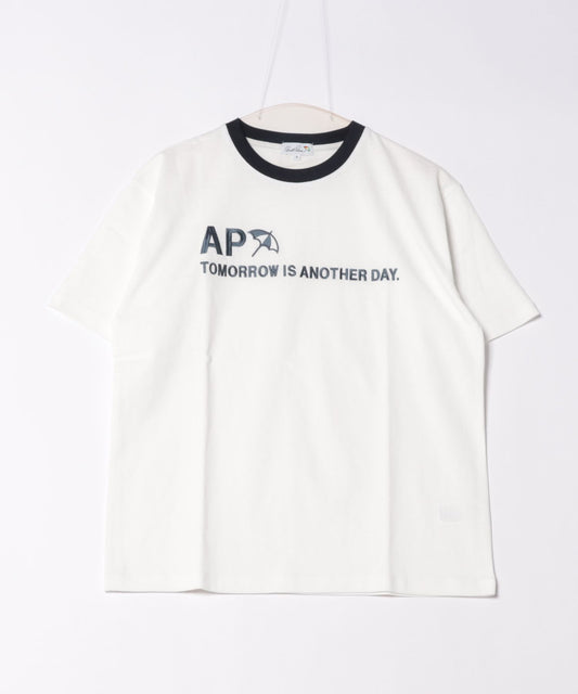 Arnold Palmer　 シェア ロゴプリント トリムTシャツ