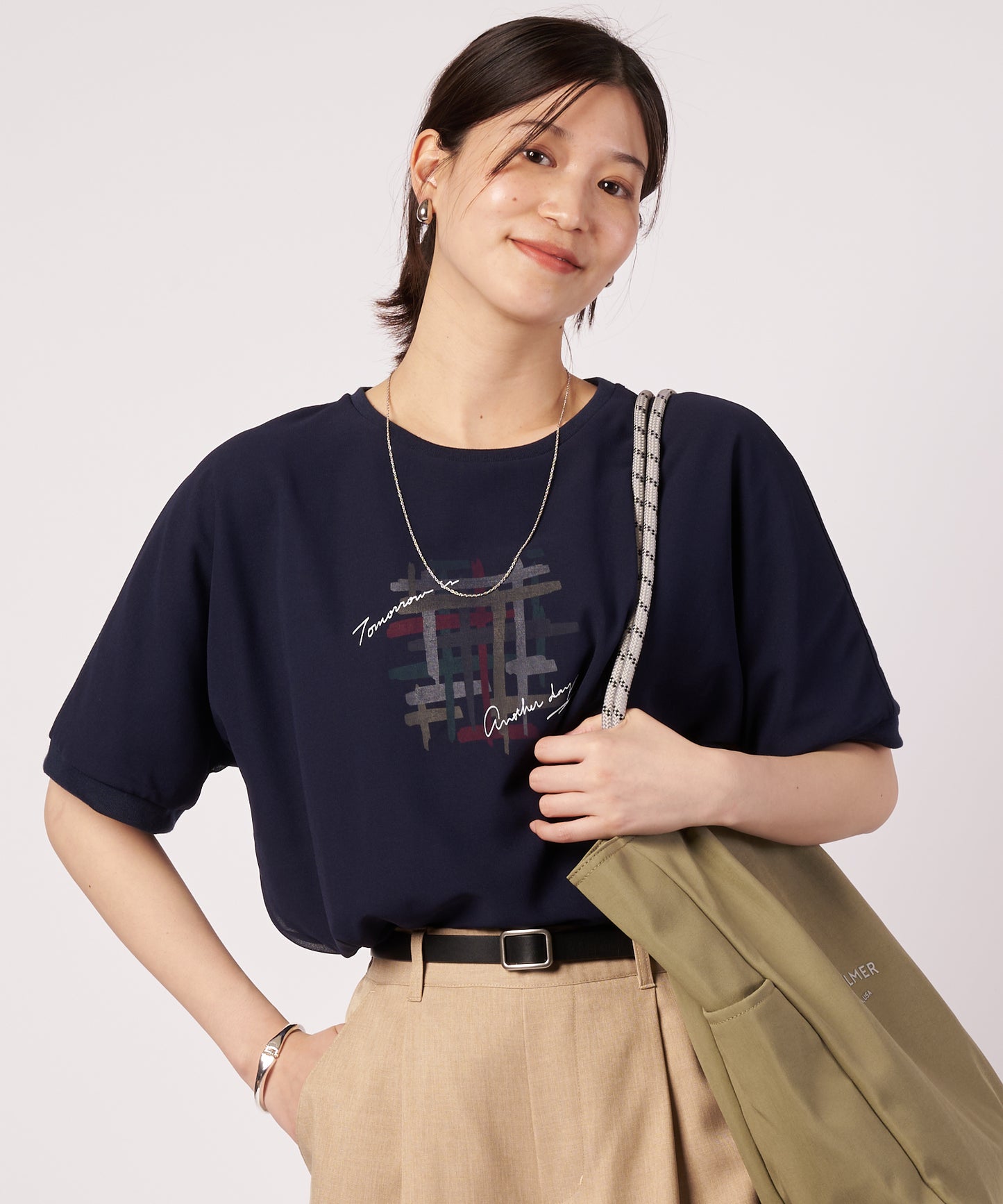 レイヤード グラフィック Tシャツ