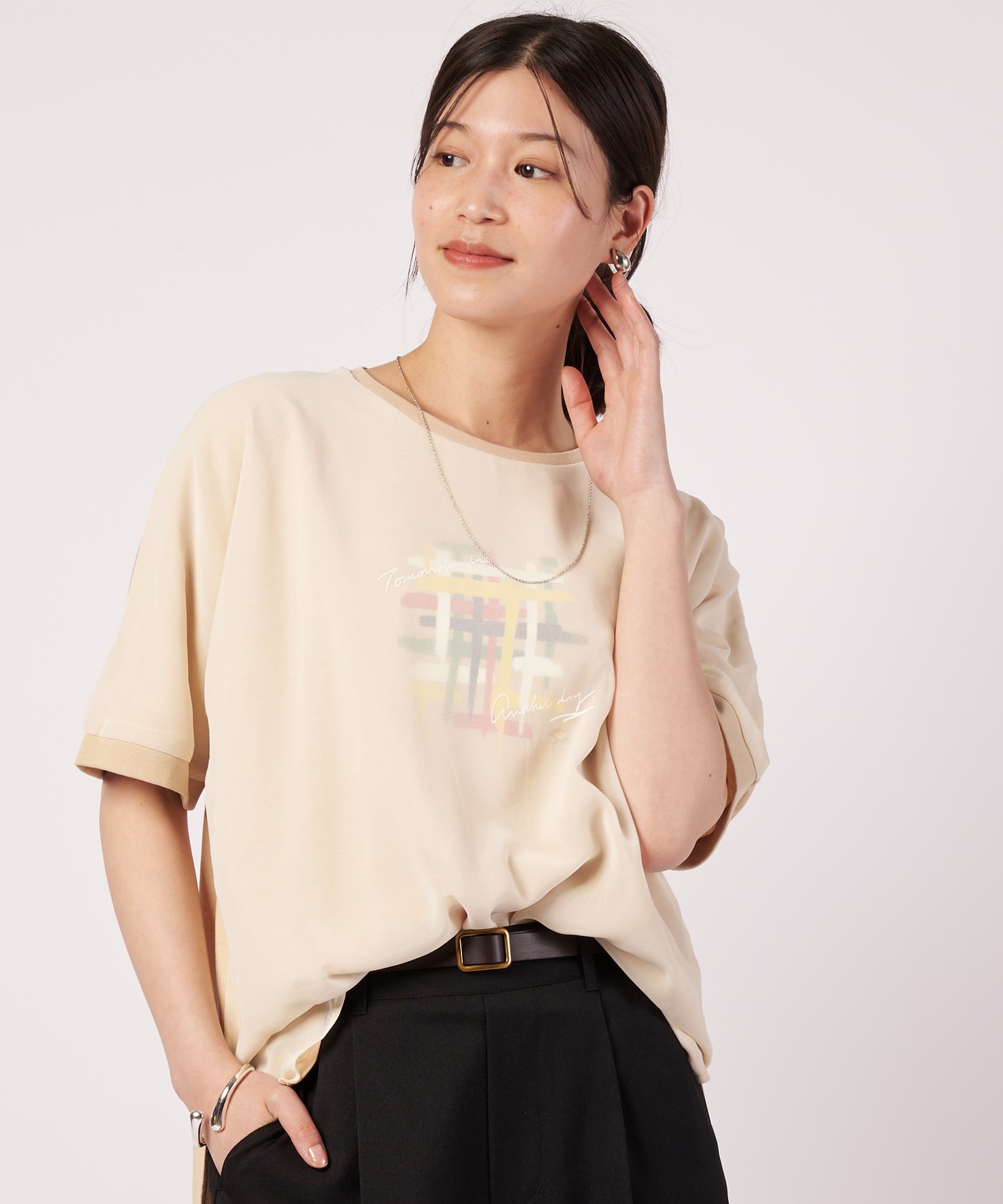 レイヤード グラフィック Tシャツ
