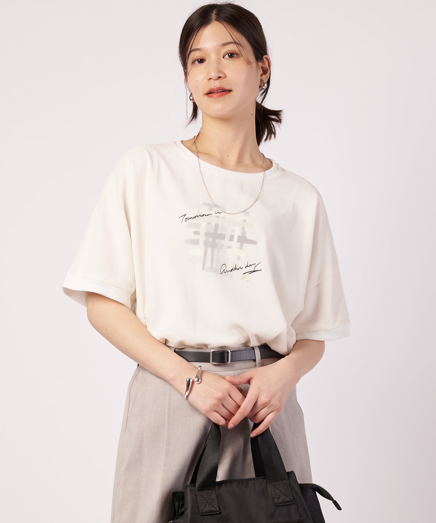 レイヤード グラフィック Tシャツ