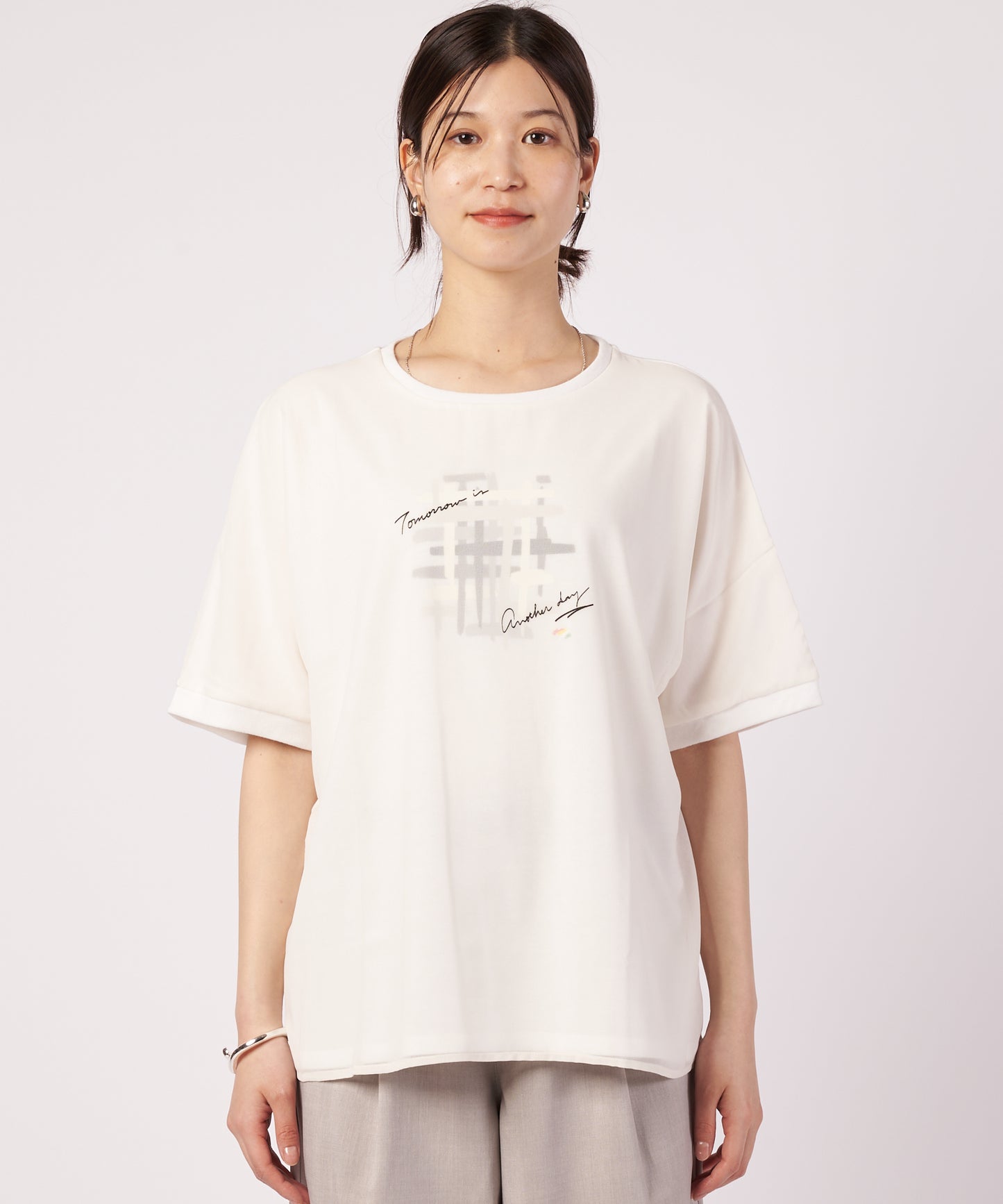 レイヤード グラフィック Tシャツ