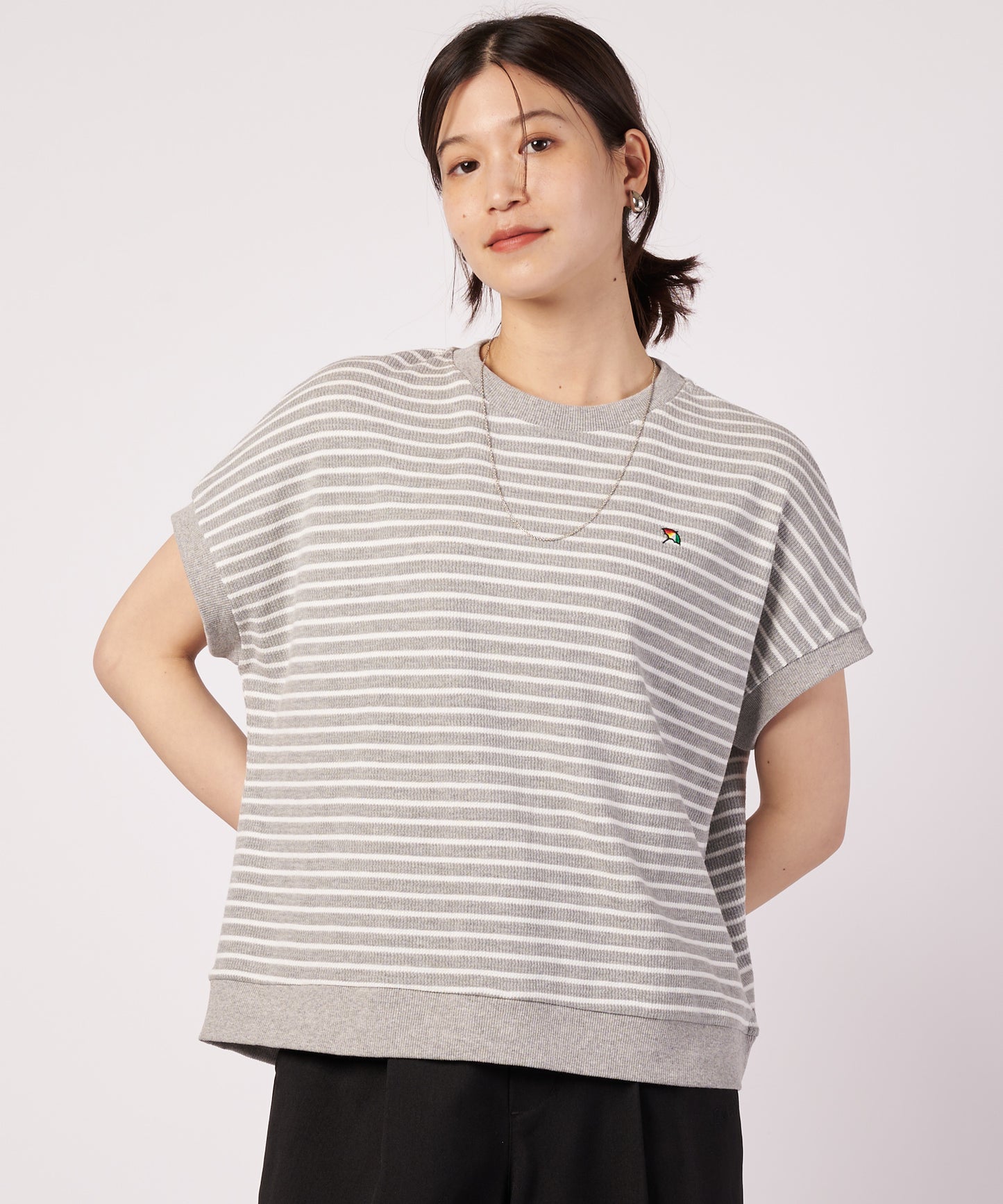 ワッフルボーダー フレンチ Tシャツ