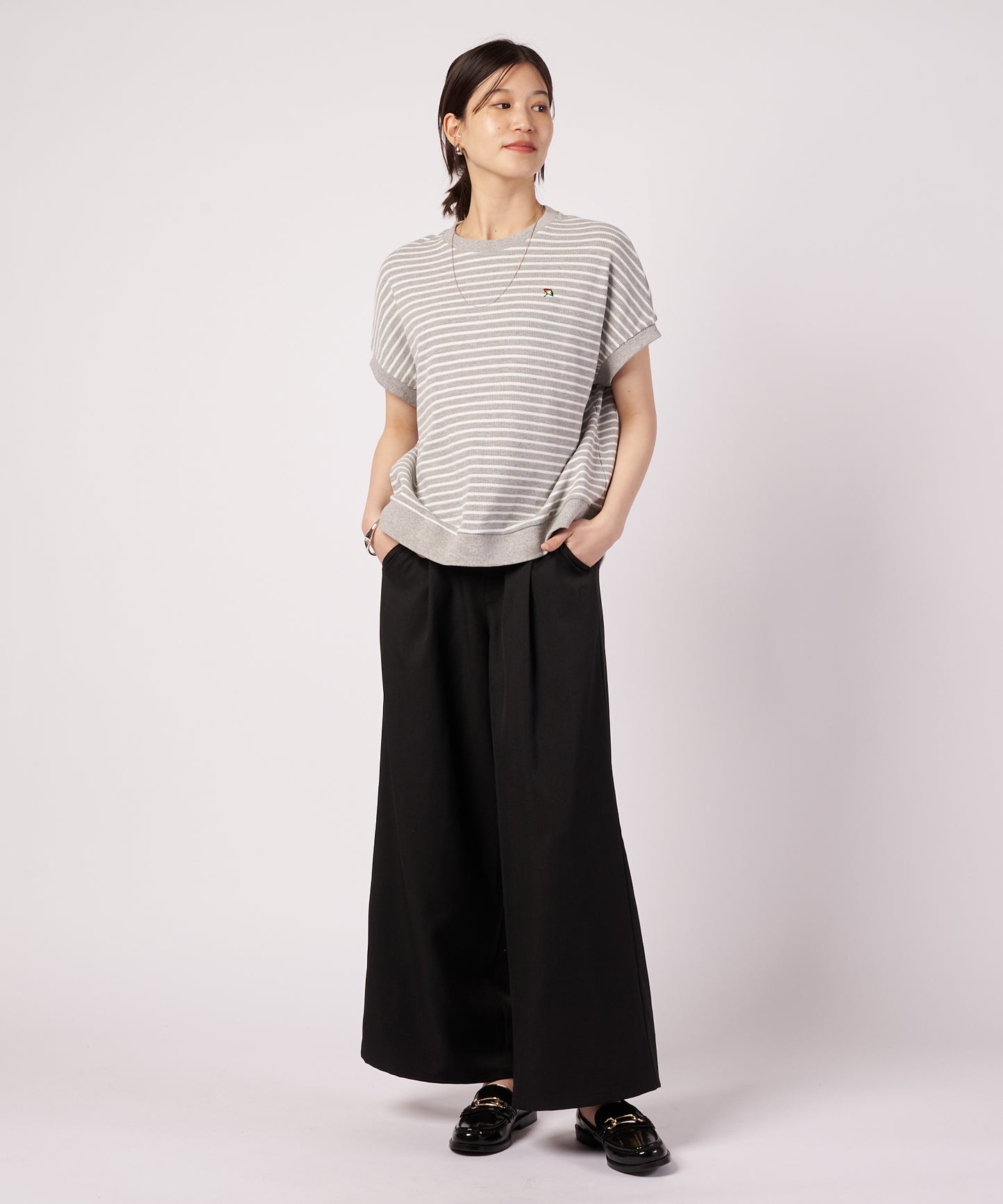 ワッフルボーダー フレンチ Tシャツ