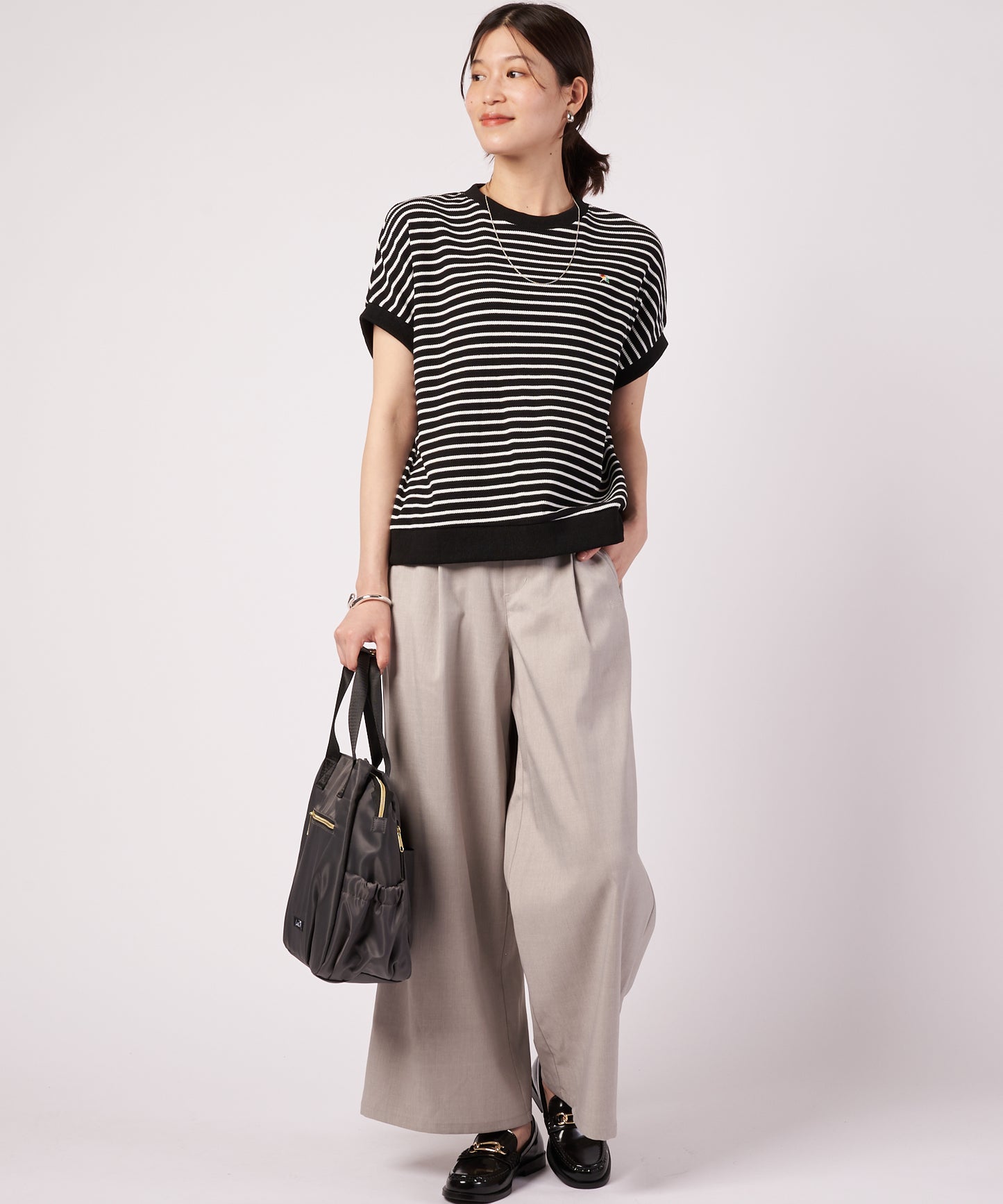 ワッフルボーダー フレンチ Tシャツ