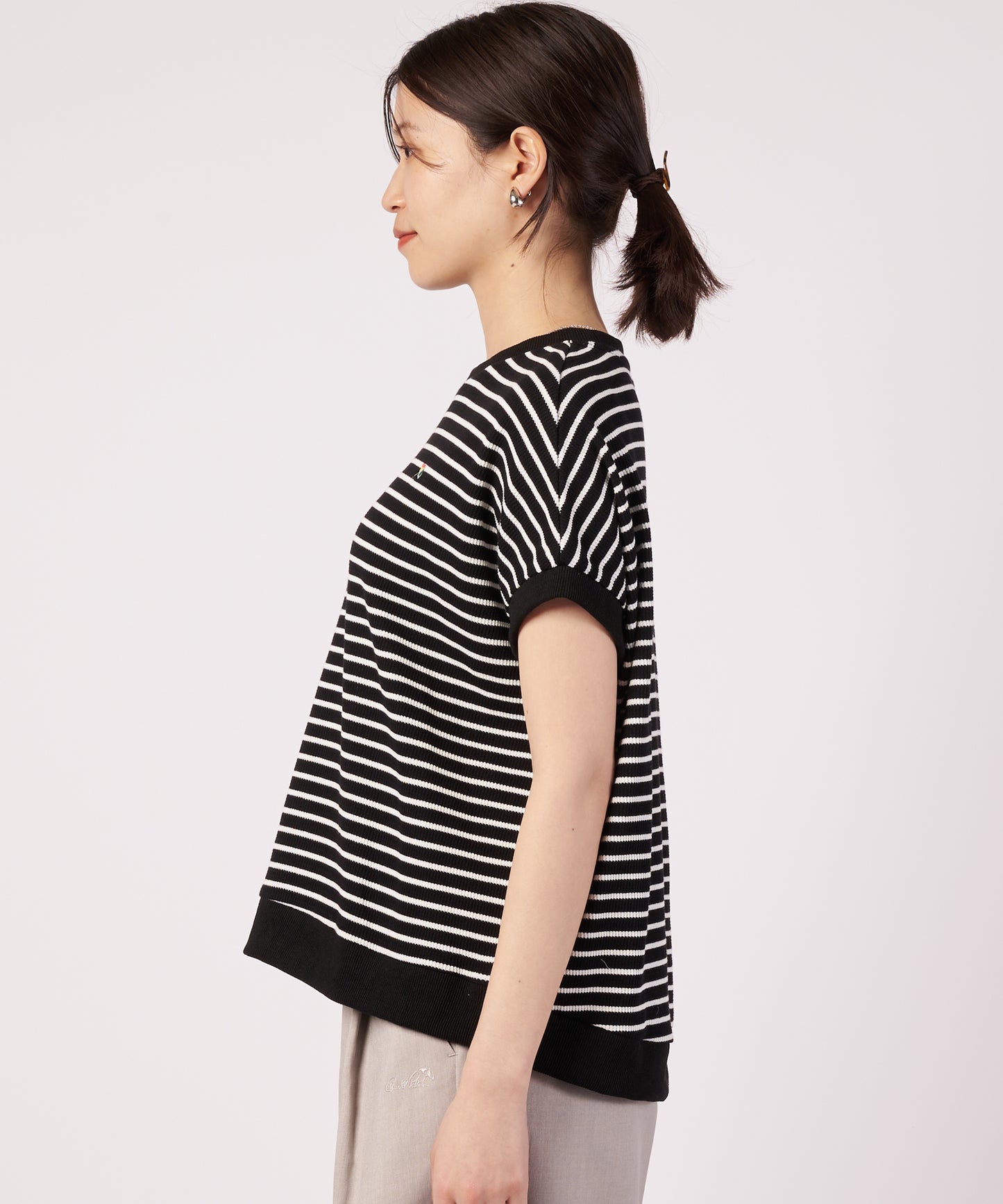 ワッフルボーダー フレンチ Tシャツ