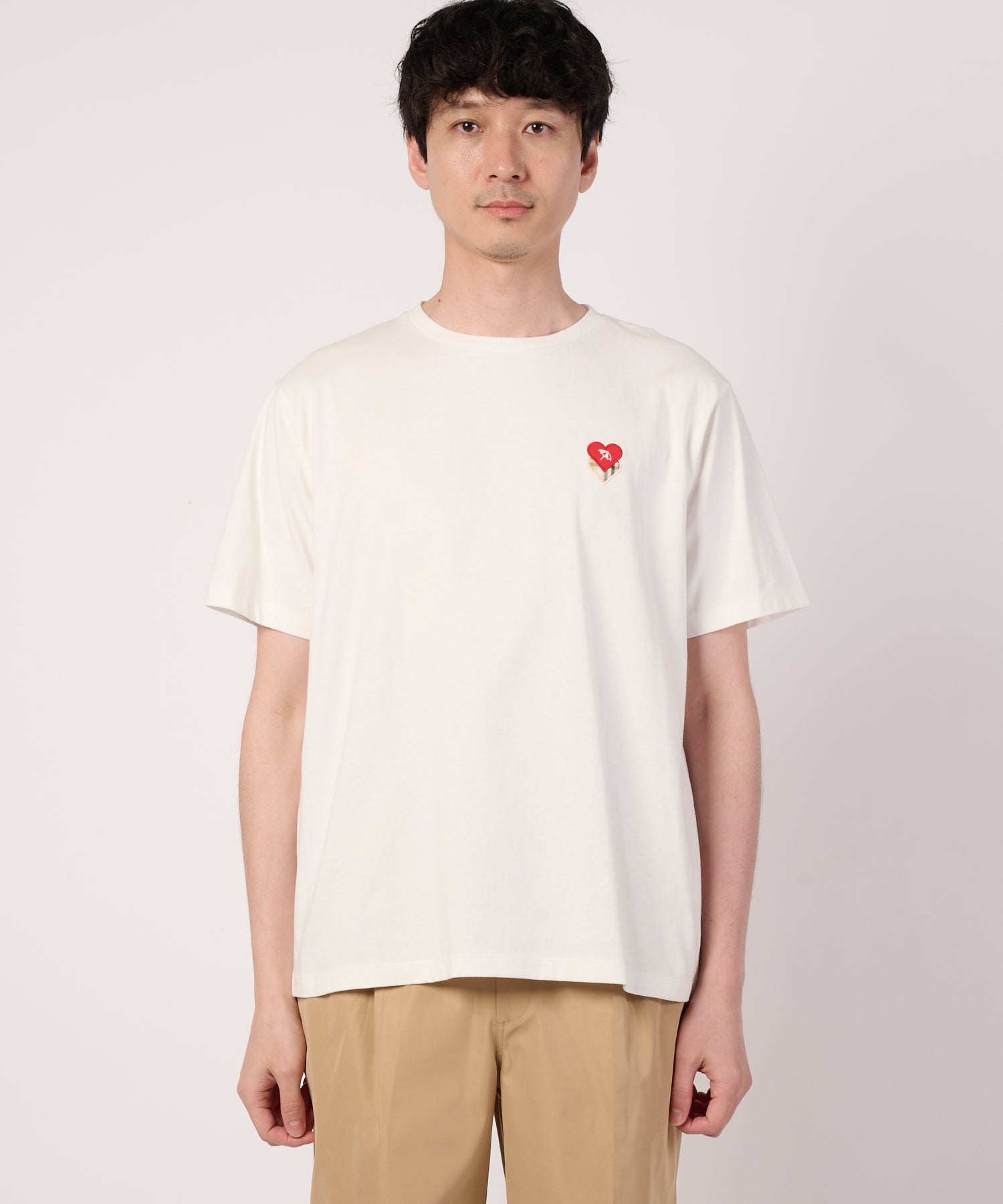 ハートモチーフ シェア Tシャツ（Tシャツ/カットソー/ユニセックス