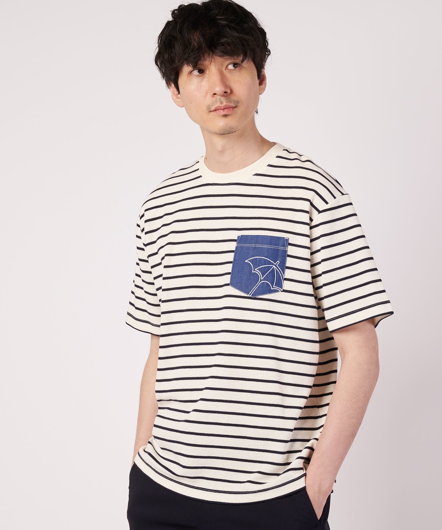 シェア サーフニット 異素材ポケットTシャツ（Tシャツ/カットソー/ユニ
