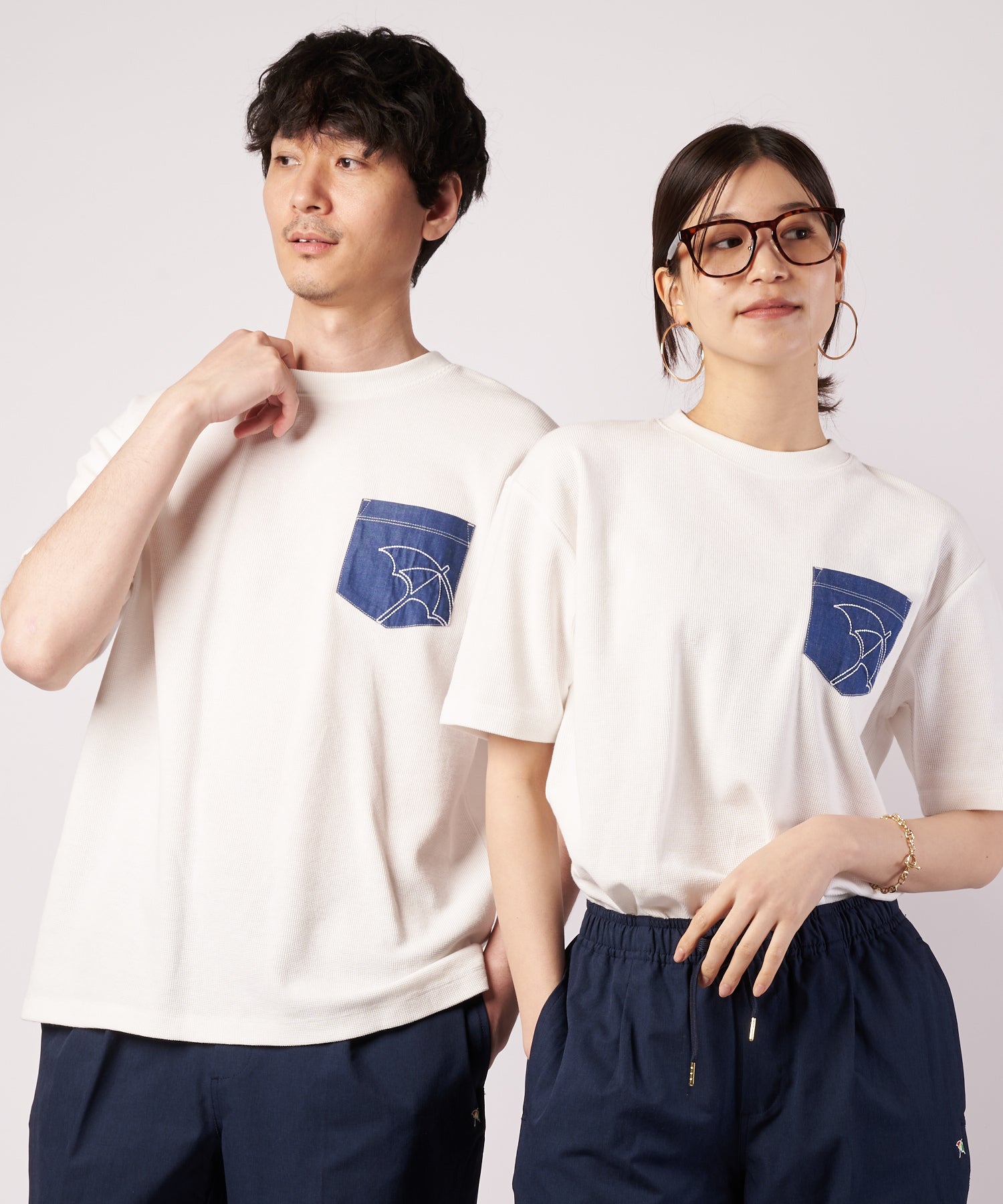 シェア サーフニット 異素材ポケットTシャツ（Tシャツ/カットソー/ユニ