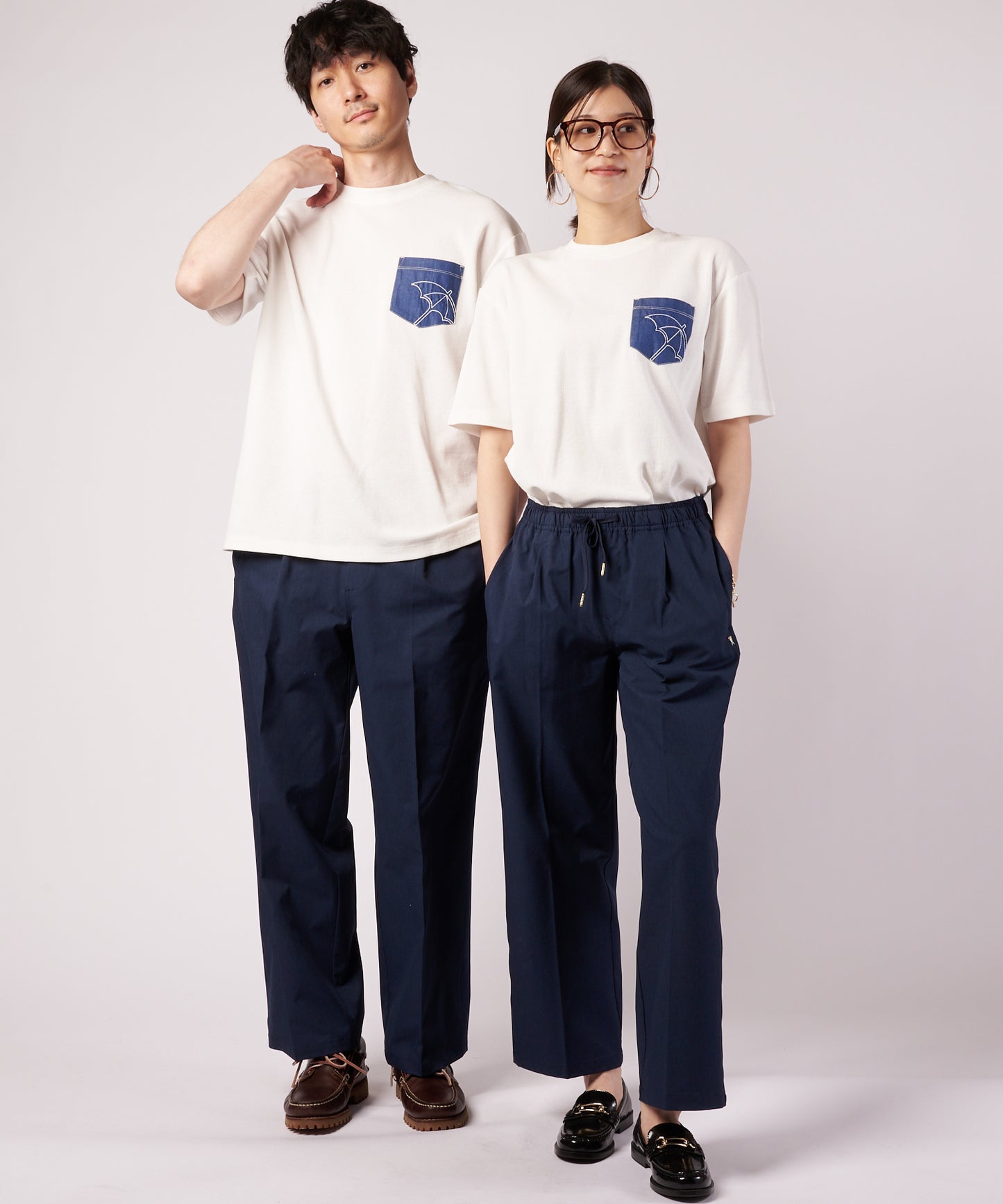 シェア サーフニット 異素材ポケットTシャツ