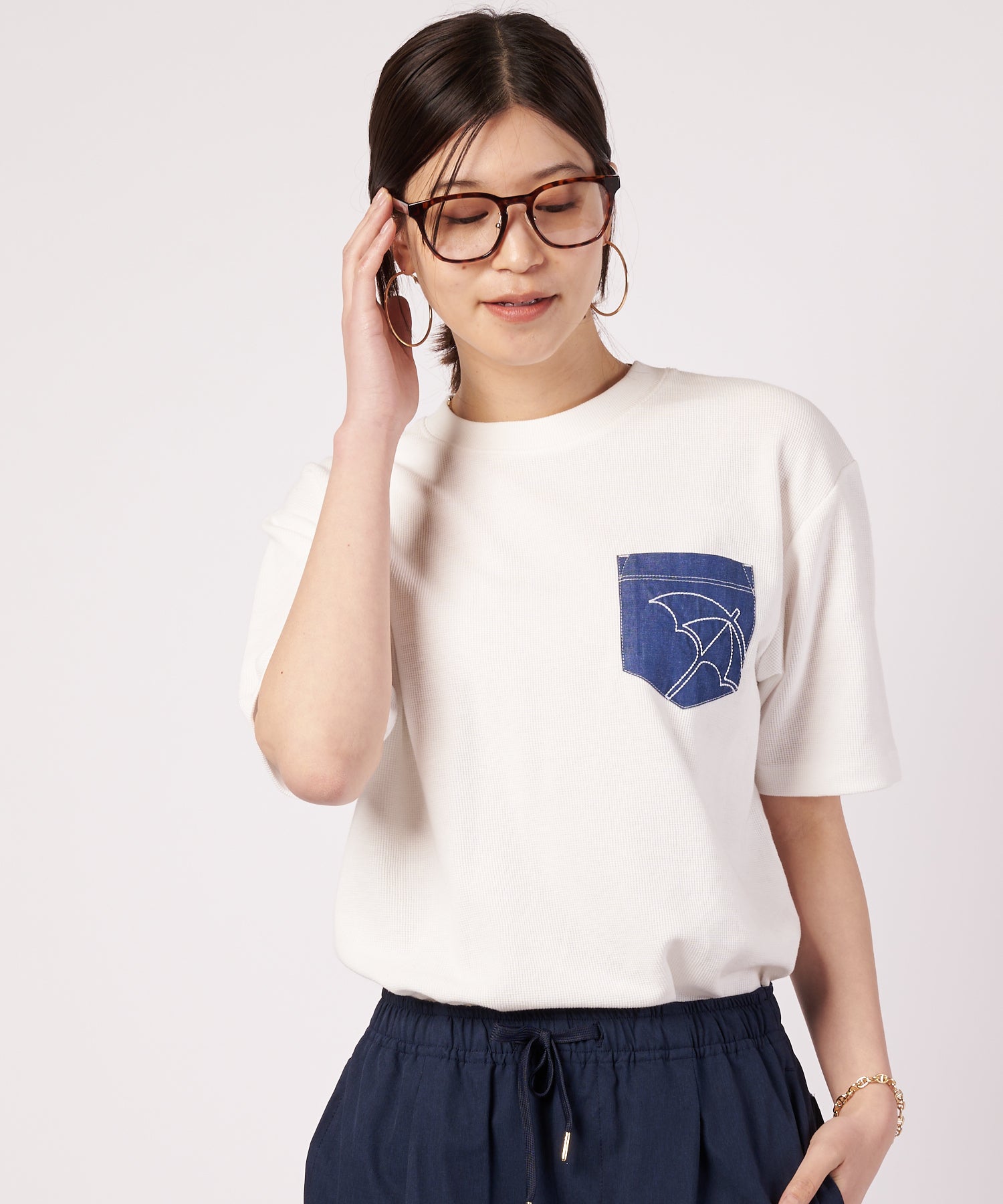 シェア サーフニット 異素材ポケットTシャツ（Tシャツ/カットソー/ユニ