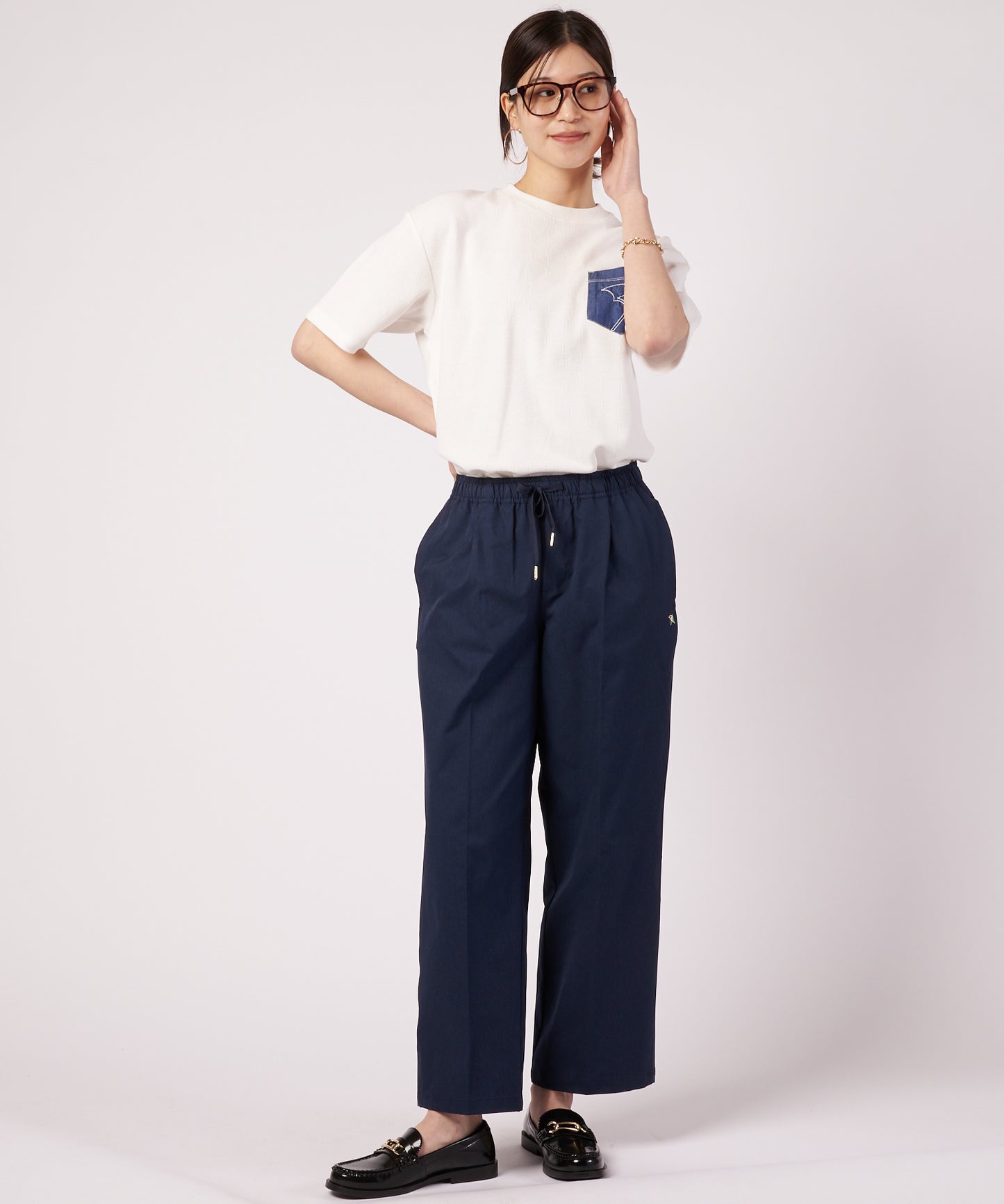 シェア サーフニット 異素材ポケットTシャツ