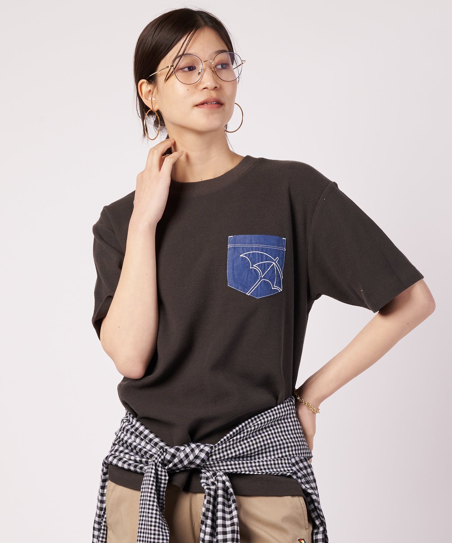 シェア サーフニット 異素材ポケットTシャツ（Tシャツ/カットソー/ユニ