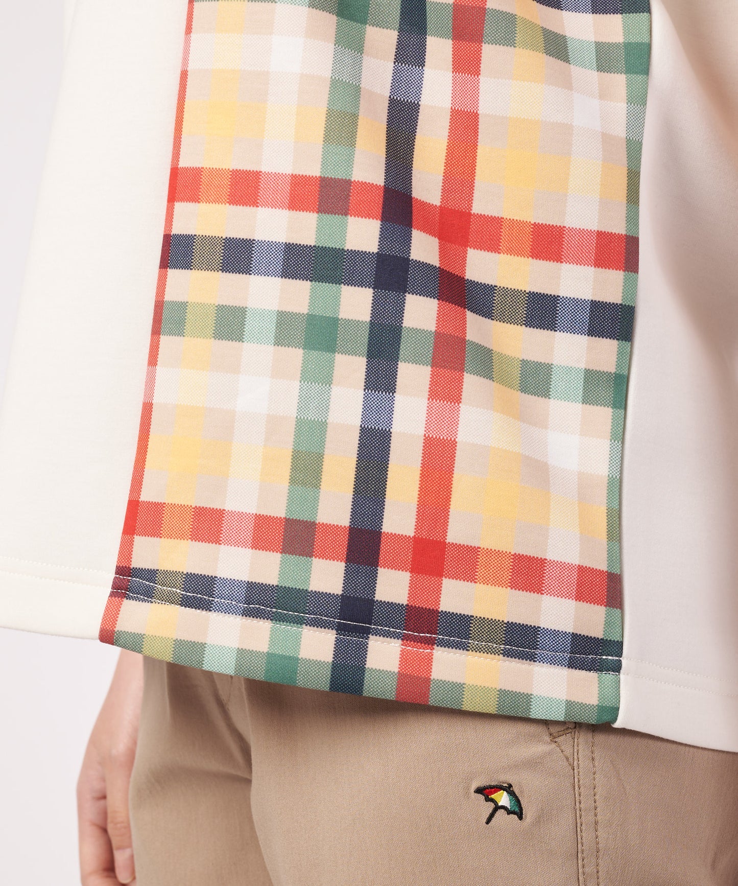 【ポイント5倍】シェア パーマーチェック ドッキング Tシャツ