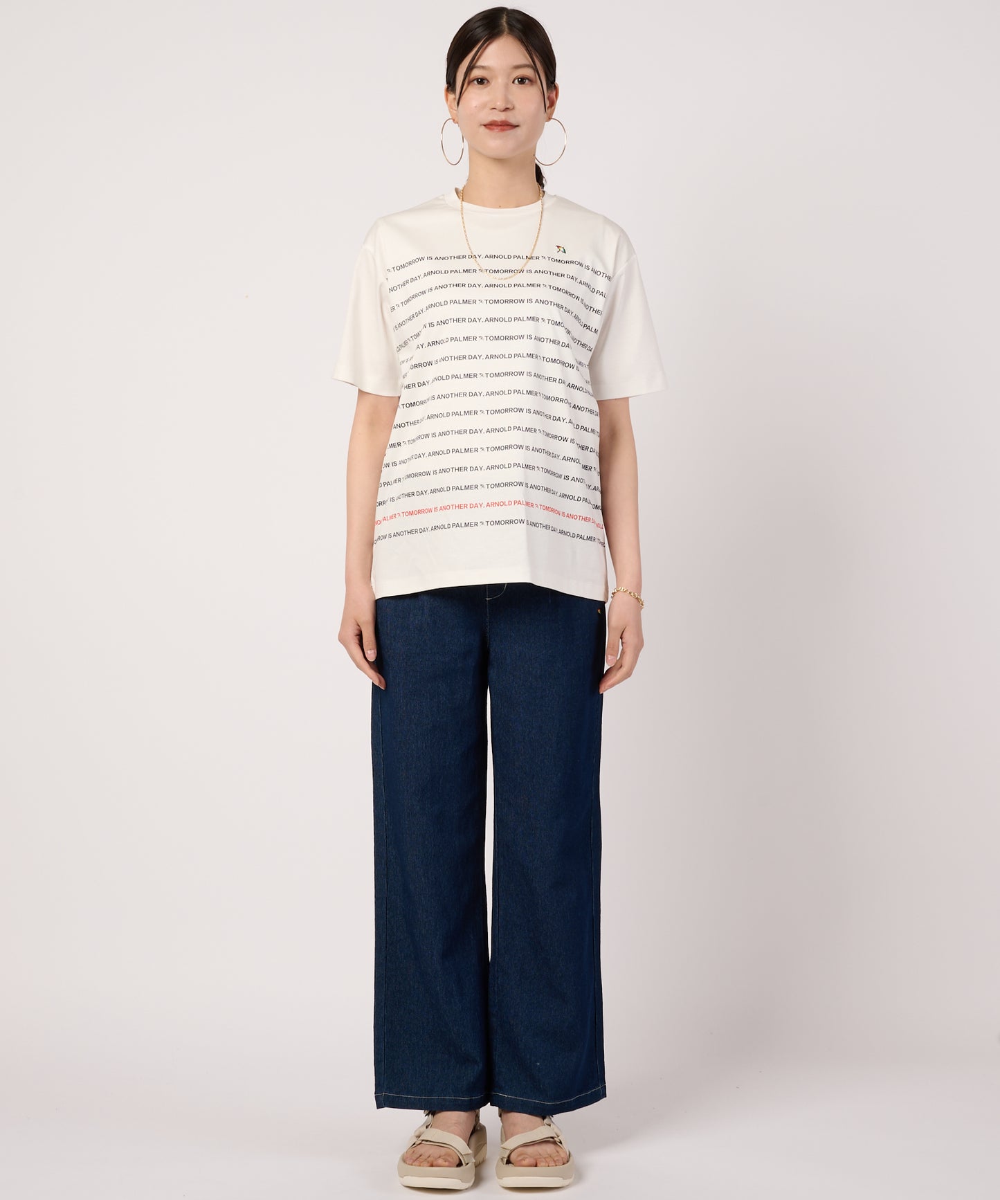 シェア　APパネルロゴボーダーTシャツ