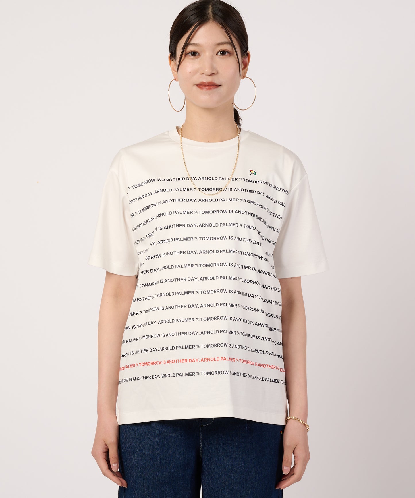 シェア　APパネルロゴボーダーTシャツ