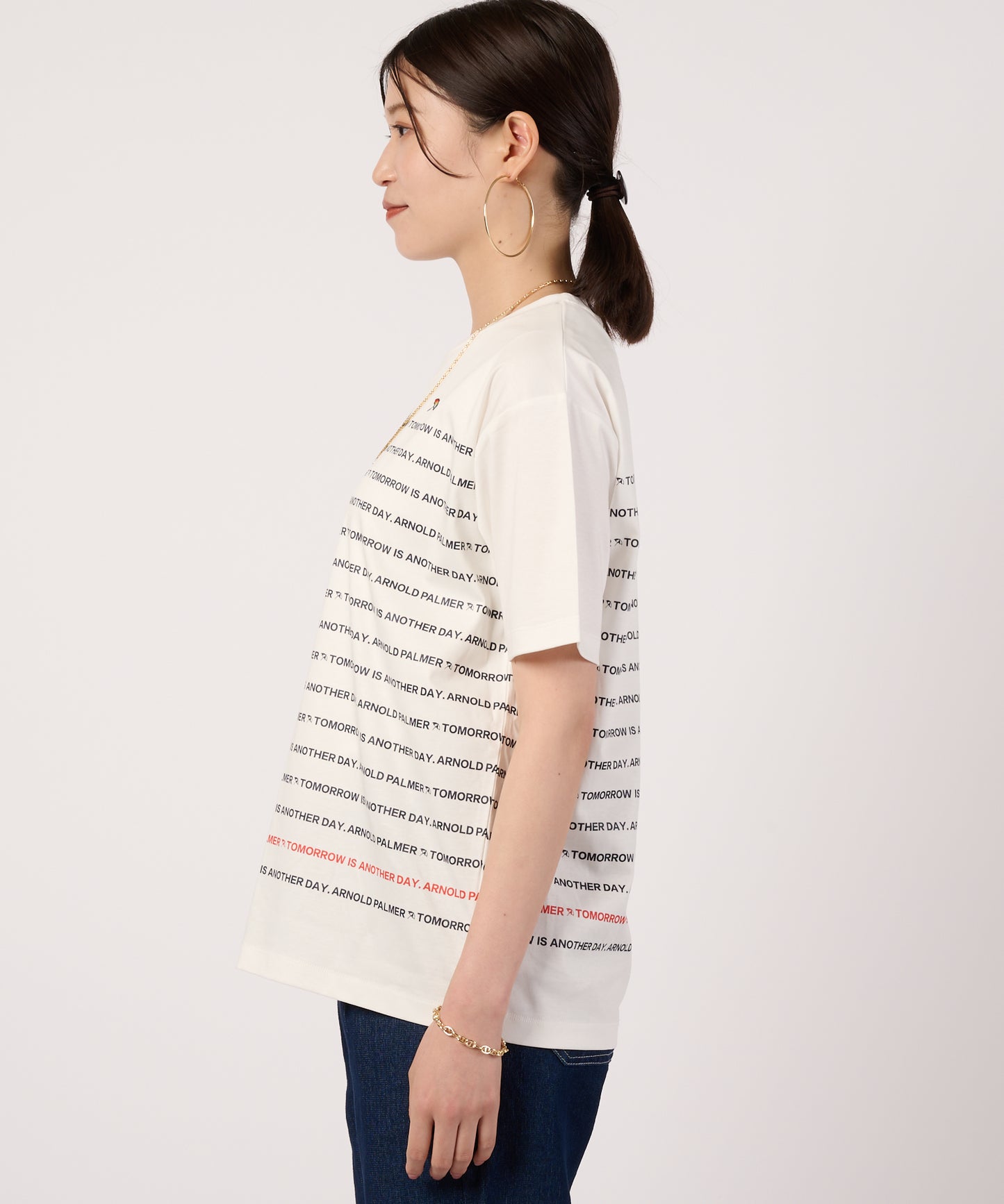 シェア　APパネルロゴボーダーTシャツ