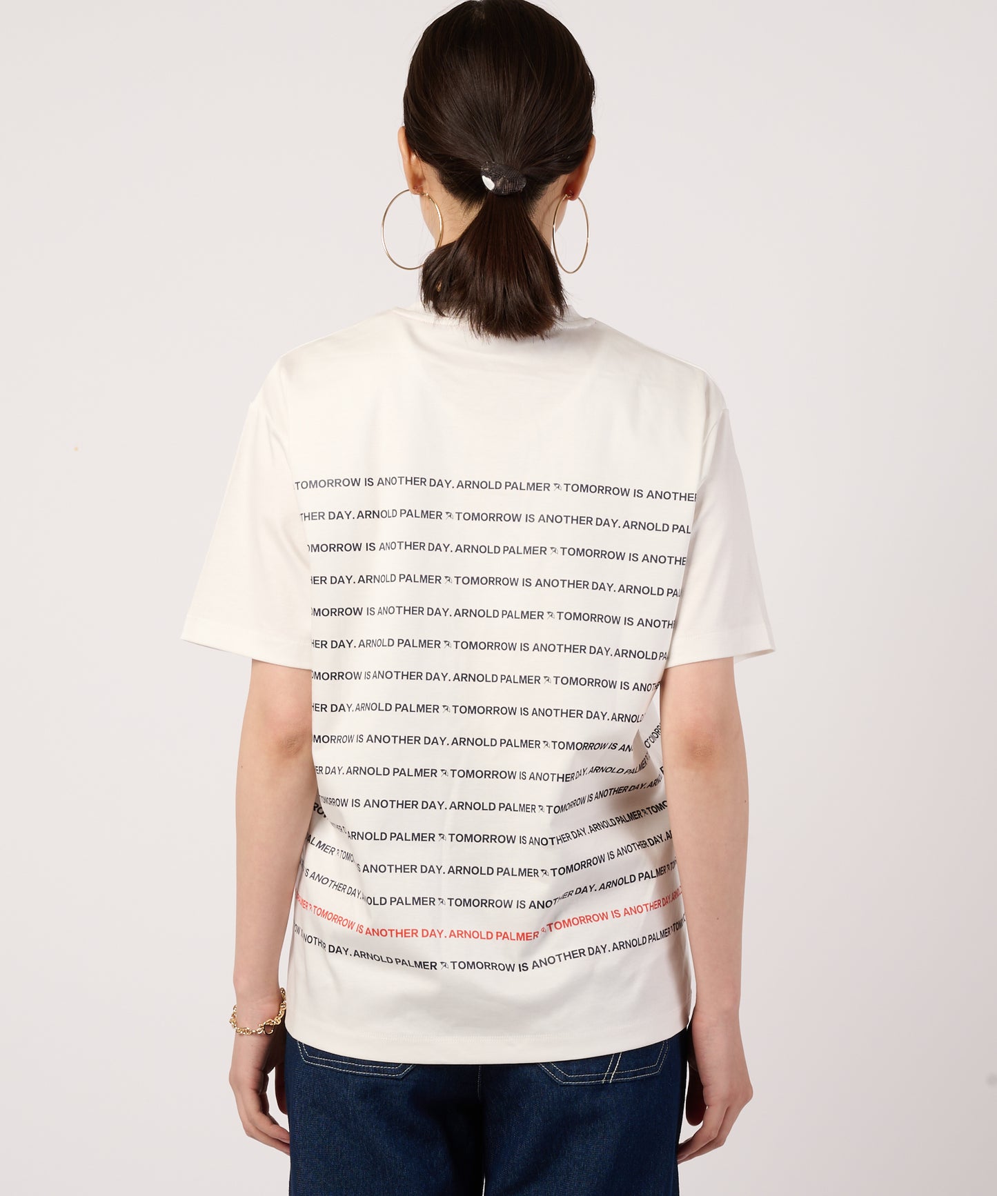 シェア　APパネルロゴボーダーTシャツ
