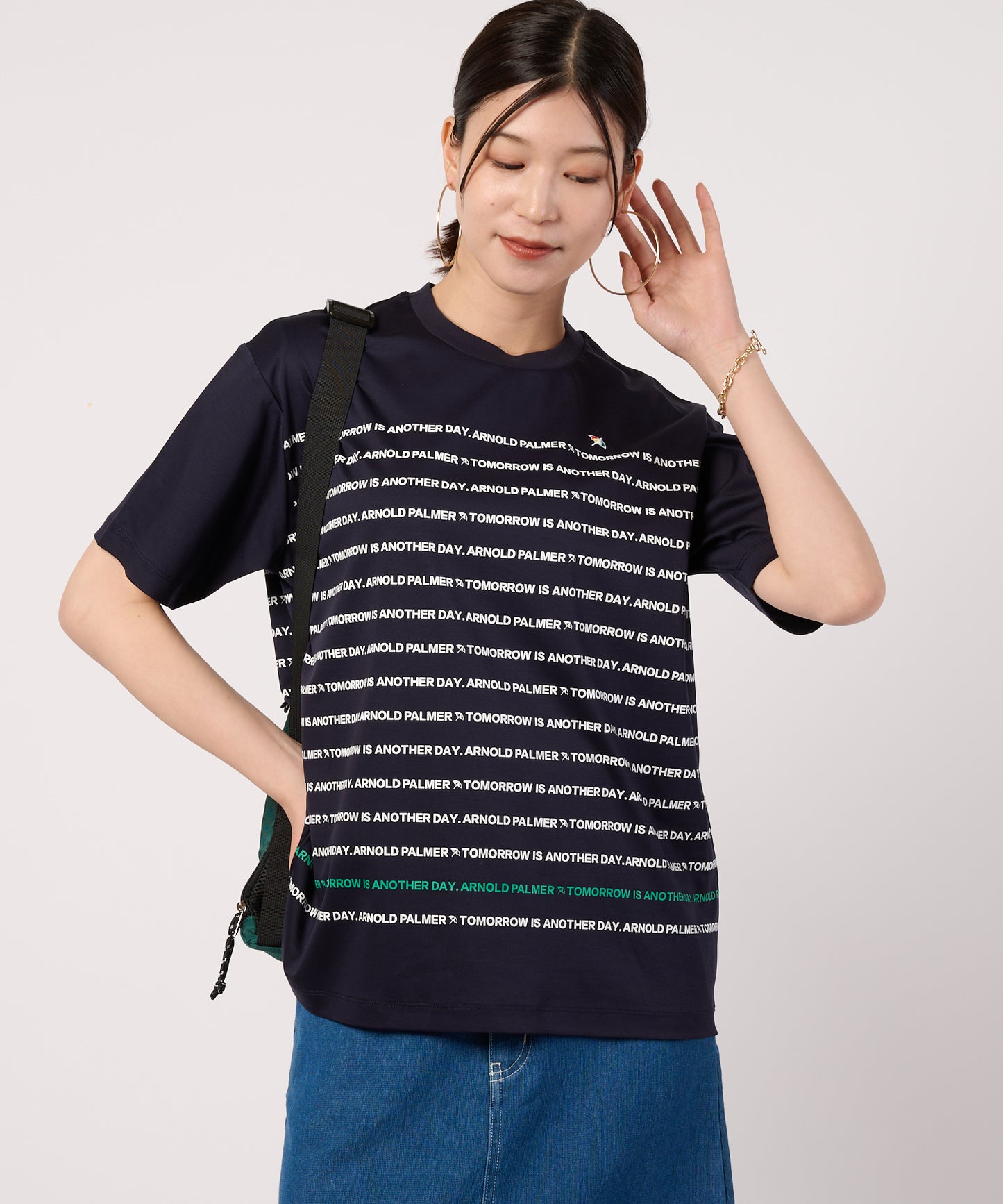 シェア　APパネルロゴボーダーTシャツ