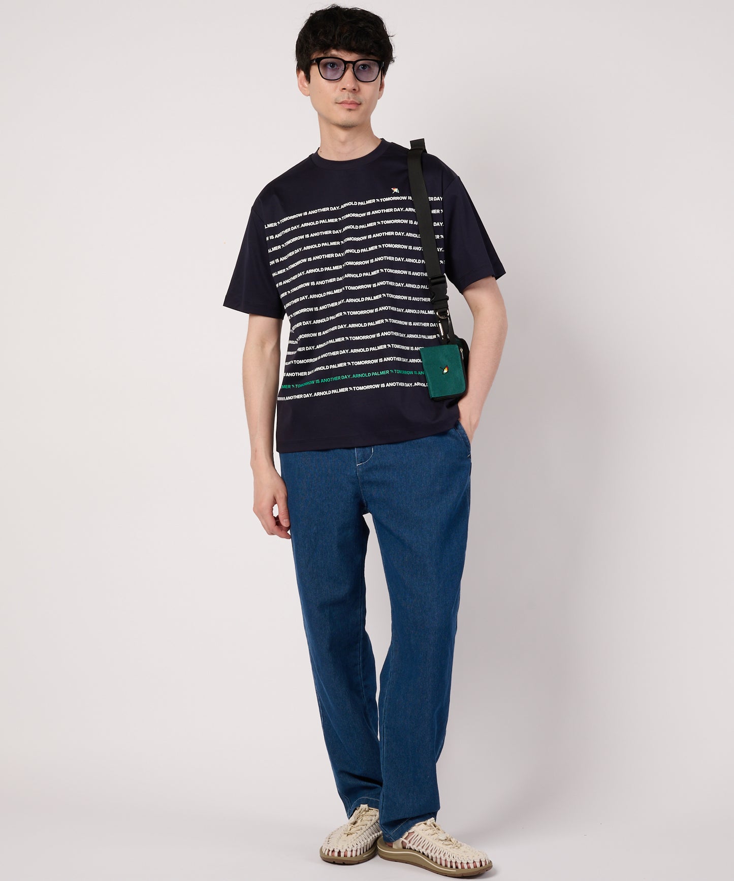 シェア　APパネルロゴボーダーTシャツ
