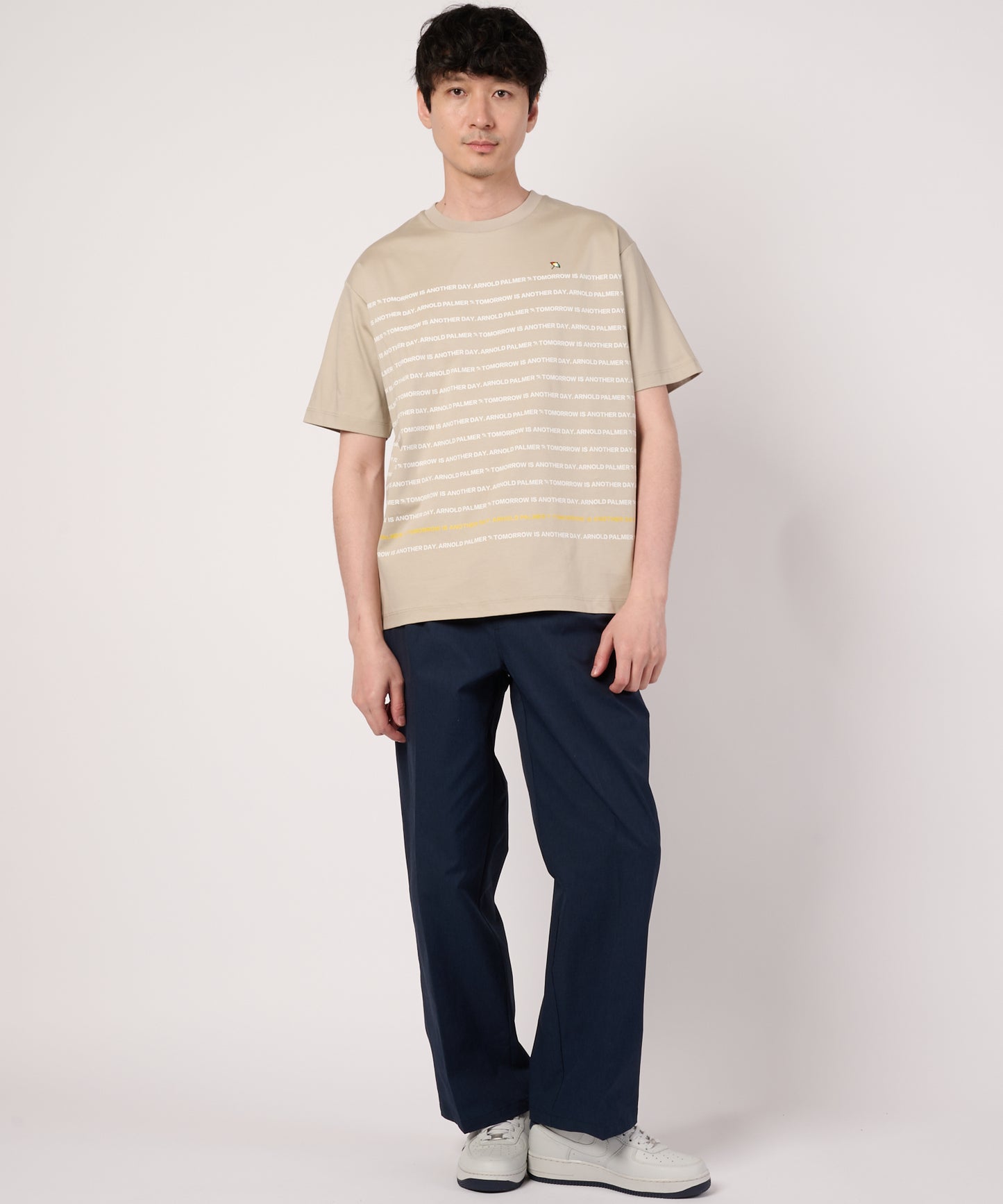 シェア　APパネルロゴボーダーTシャツ