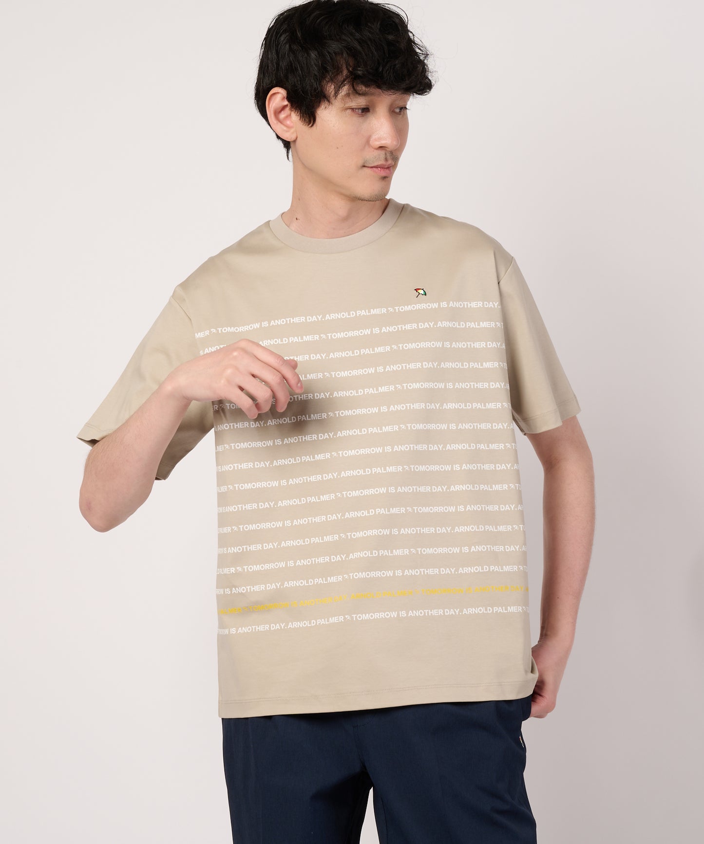 シェア　APパネルロゴボーダーTシャツ