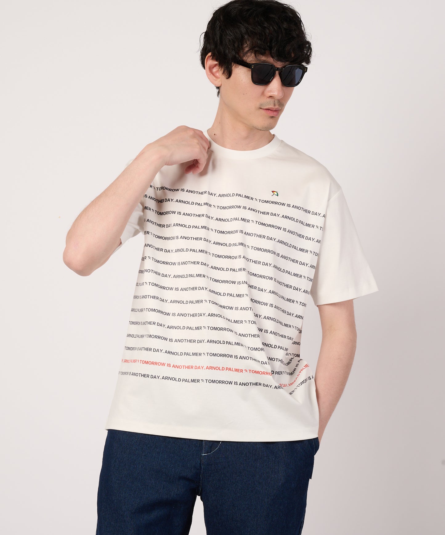 シェア　APパネルロゴボーダーTシャツ