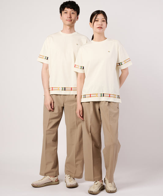 Arnold Palmer　 シェア　パーマーチェックリブ　ドッキングTシャツ