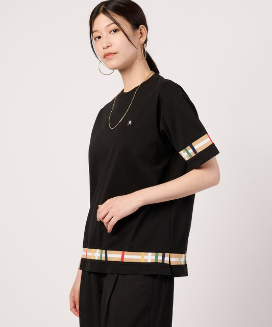 Arnold Palmer　シェア　パーマーチェックリブ　ドッキングTシャツ