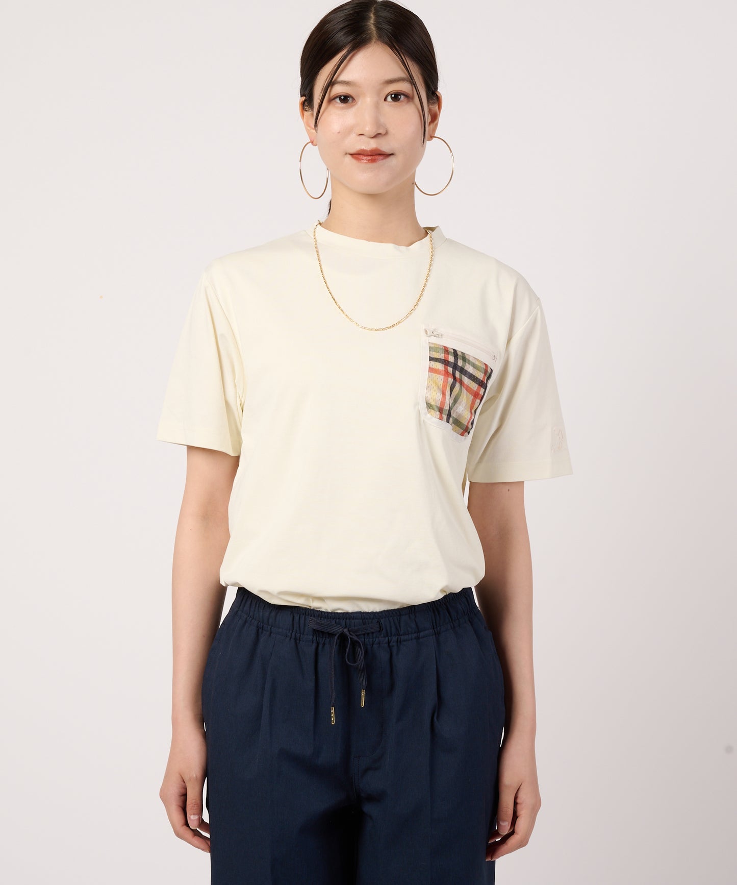 タウン&レジャー　シェア　ポケットメッシュTシャツ