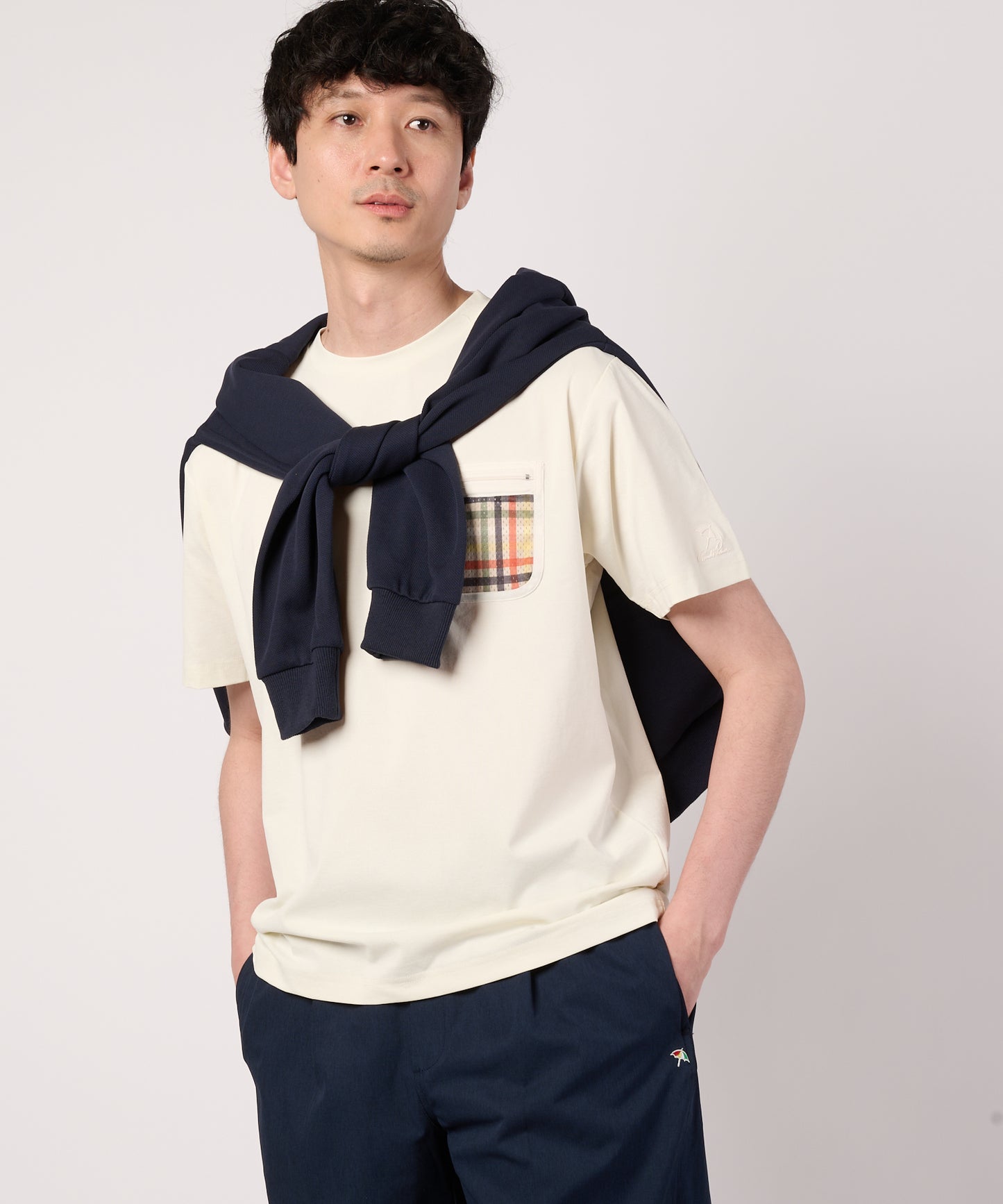 タウン&レジャー　シェア　ポケットメッシュTシャツ
