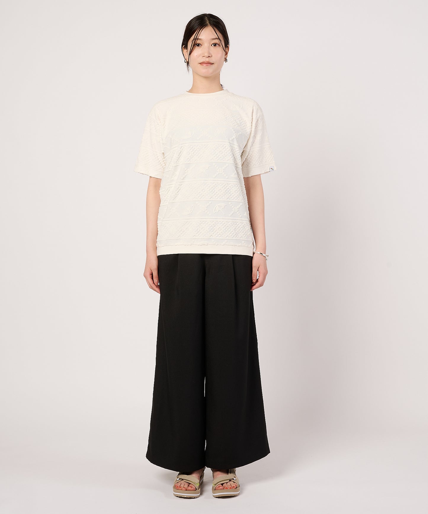 シェア　アンブレラパイルジャガードTシャツ