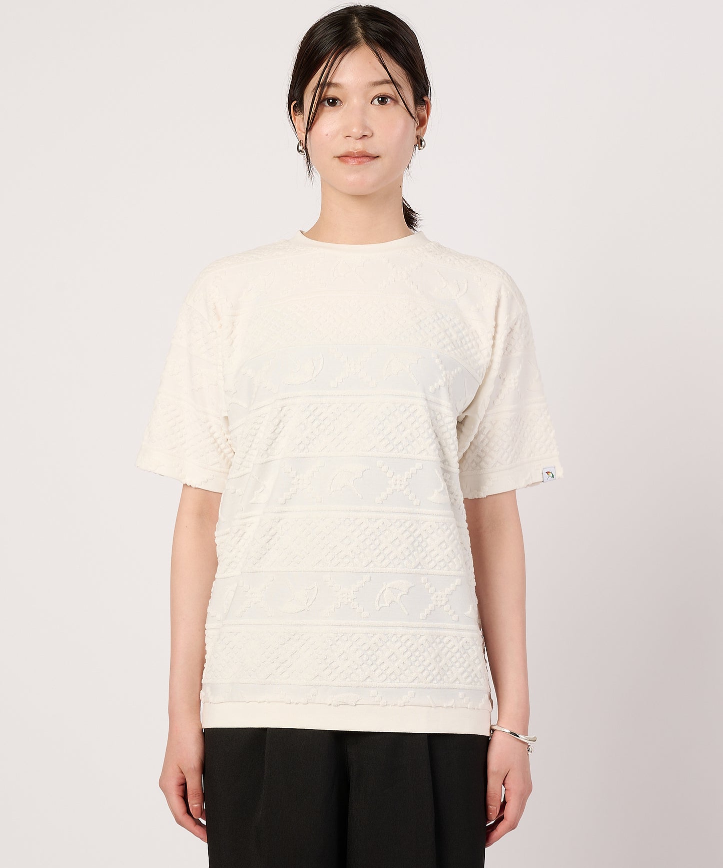 シェア　アンブレラパイルジャガードTシャツ