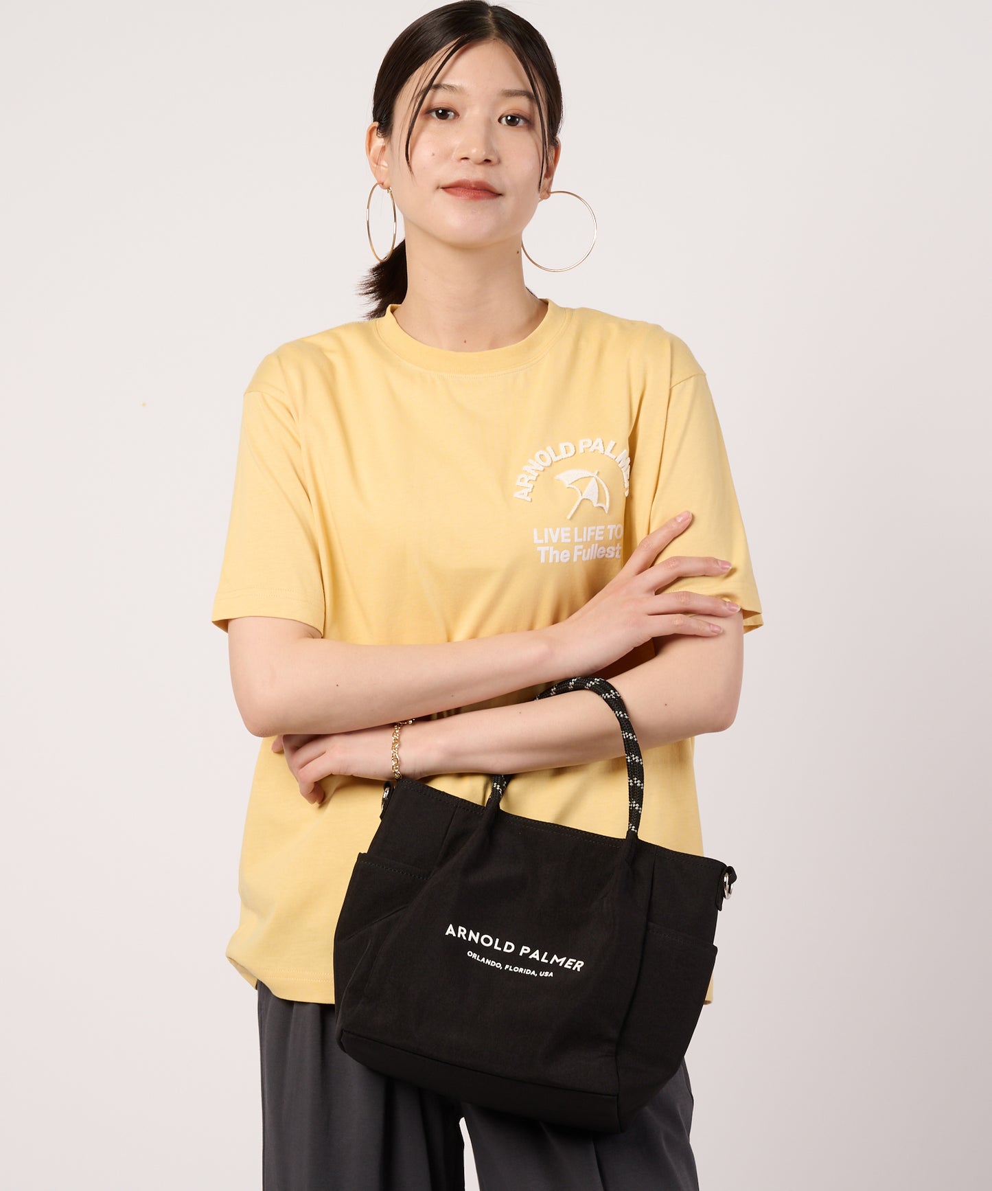 【汗ジミ防止】シェア　サガラ刺繍ロゴTシャツ
