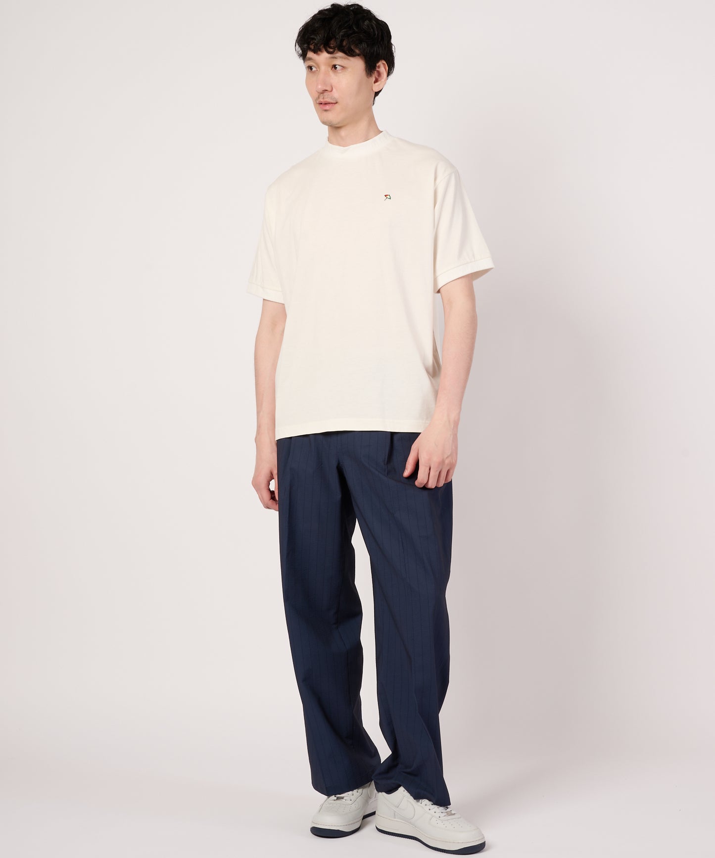 【汗ジミ防止】シェア　エンボスロゴTシャツ