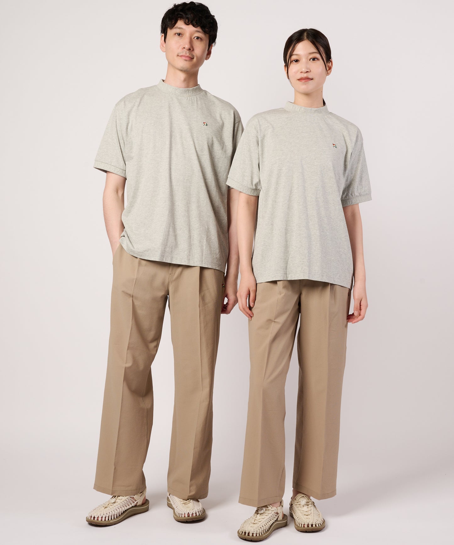 【汗ジミ防止】シェア　エンボスロゴTシャツ