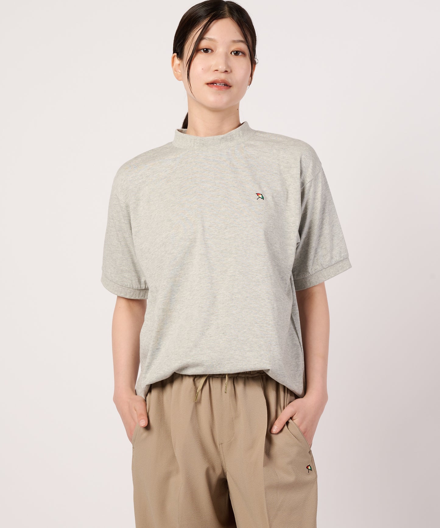 【汗ジミ防止】シェア　エンボスロゴTシャツ