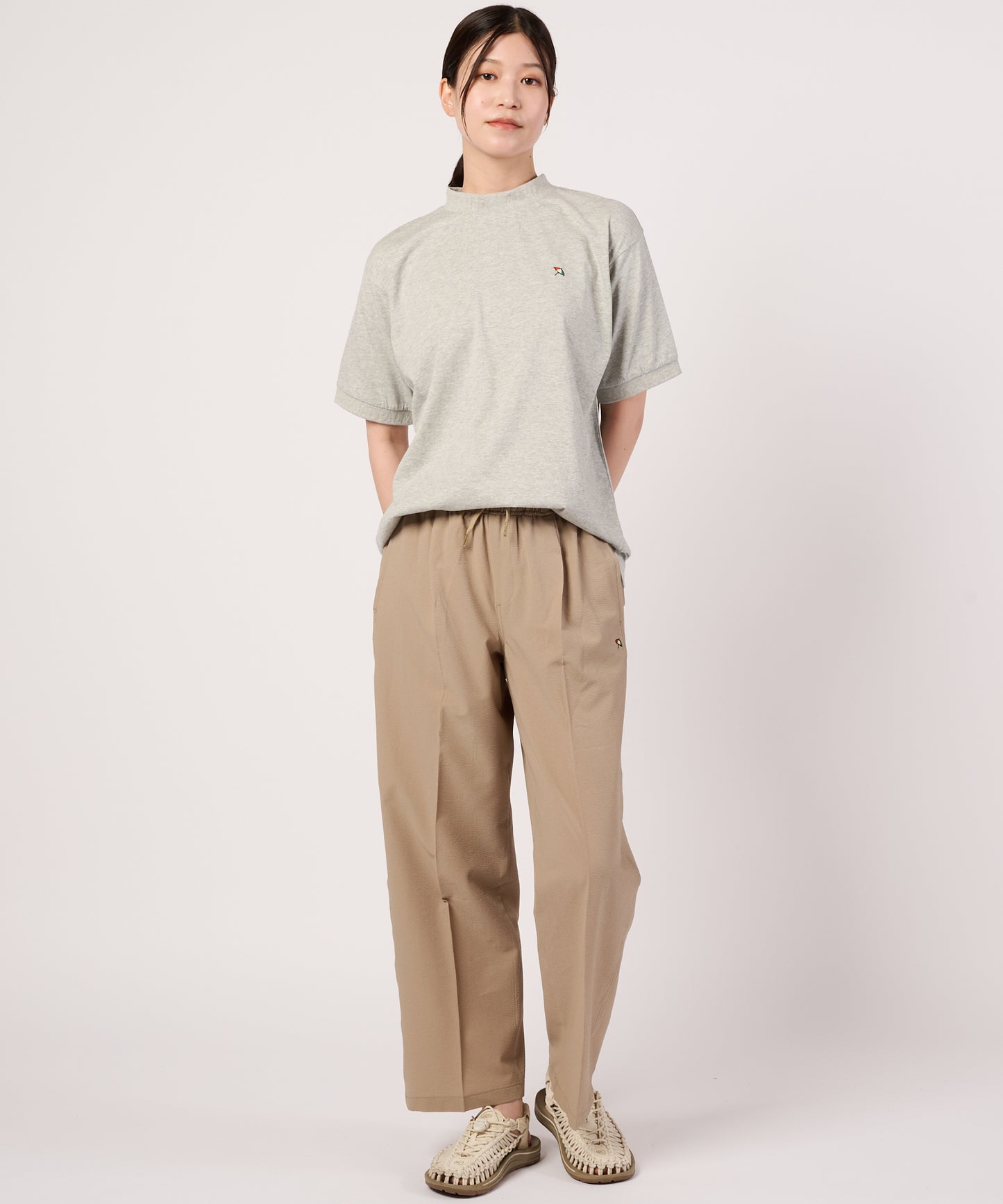 【汗ジミ防止】シェア　エンボスロゴTシャツ