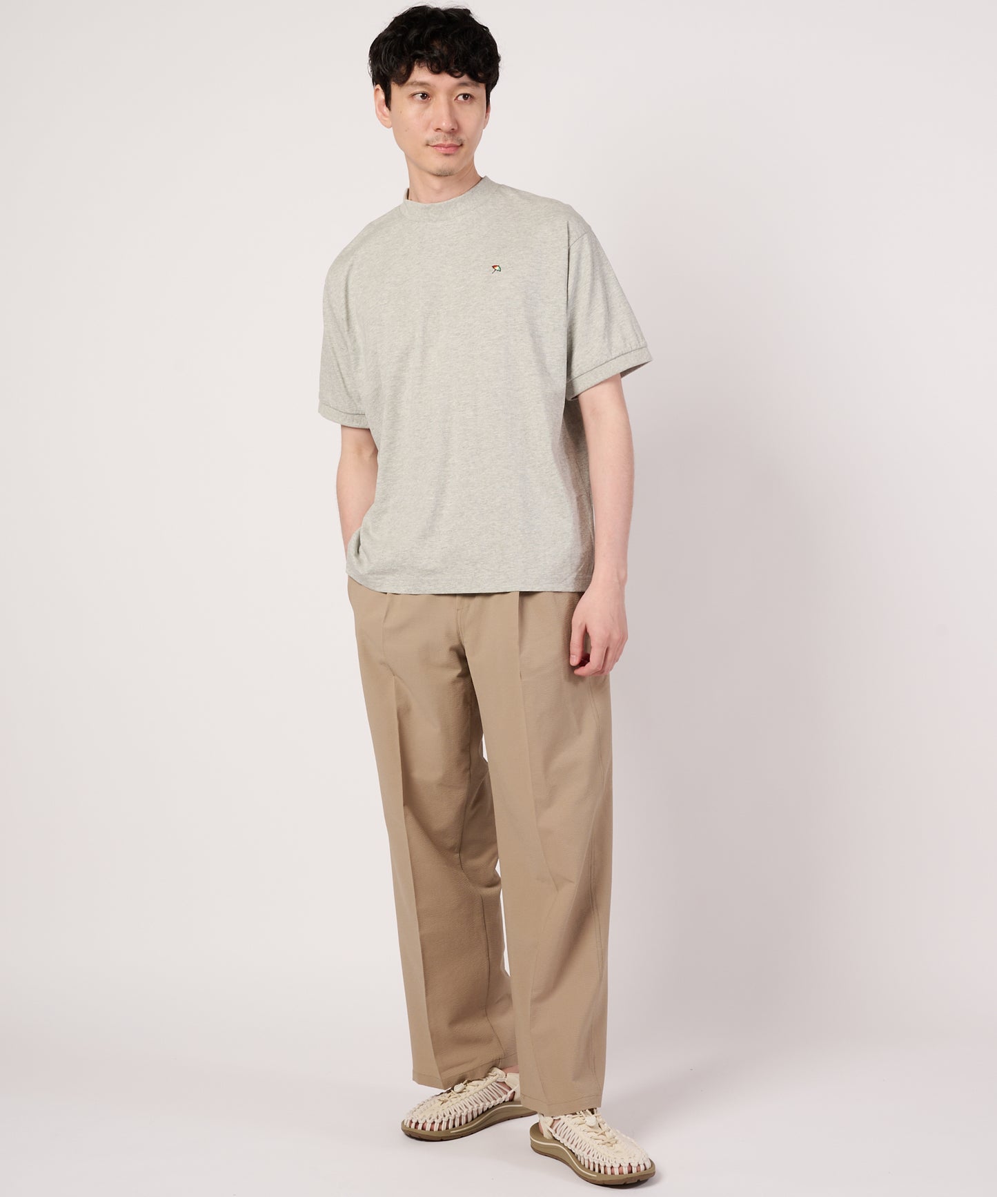 【汗ジミ防止】シェア　エンボスロゴTシャツ