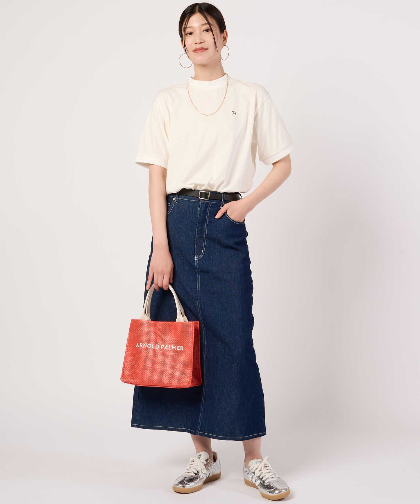 【汗ジミ防止】シェア　エンボスロゴTシャツ