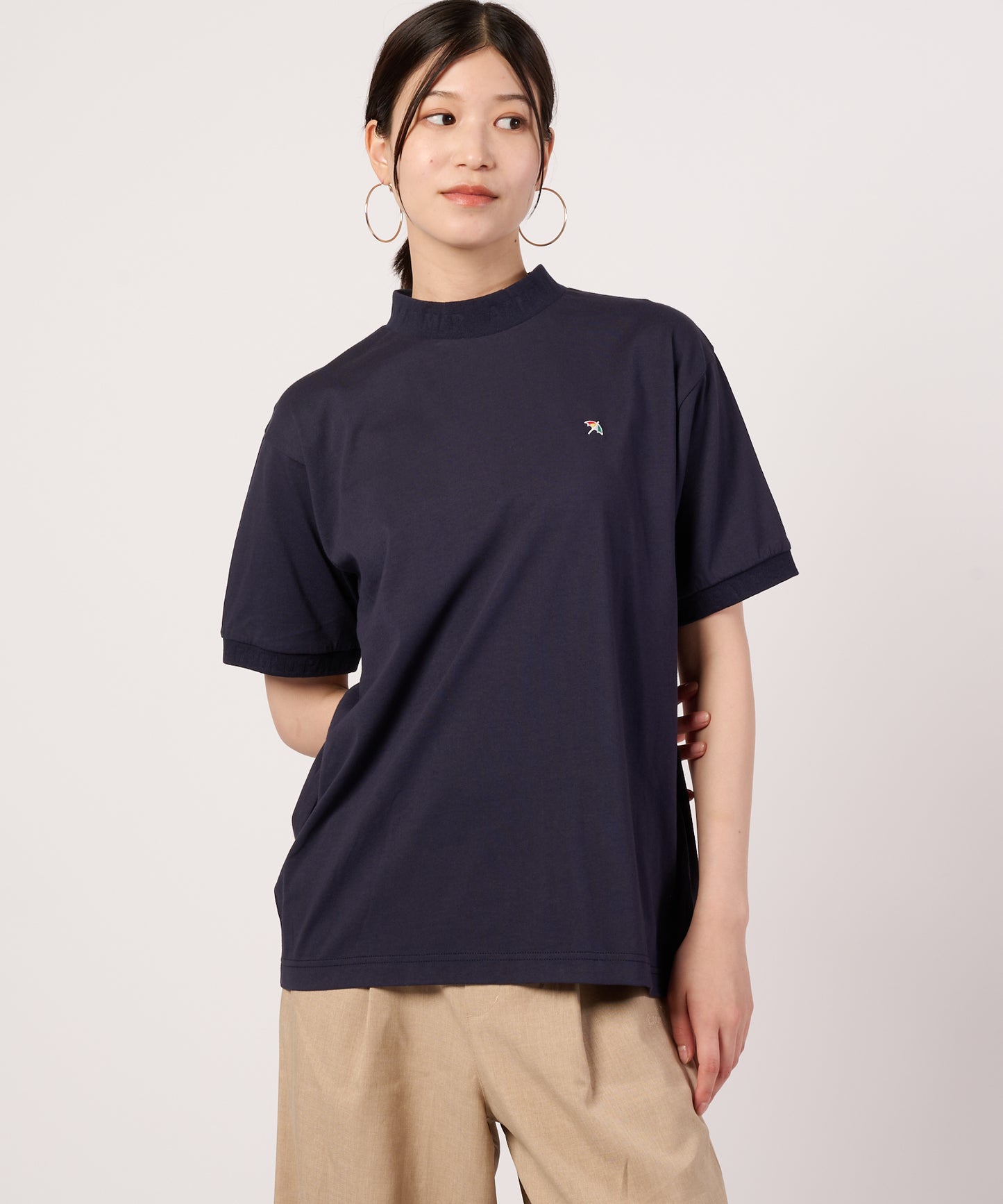 【汗ジミ防止】シェア　エンボスロゴTシャツ