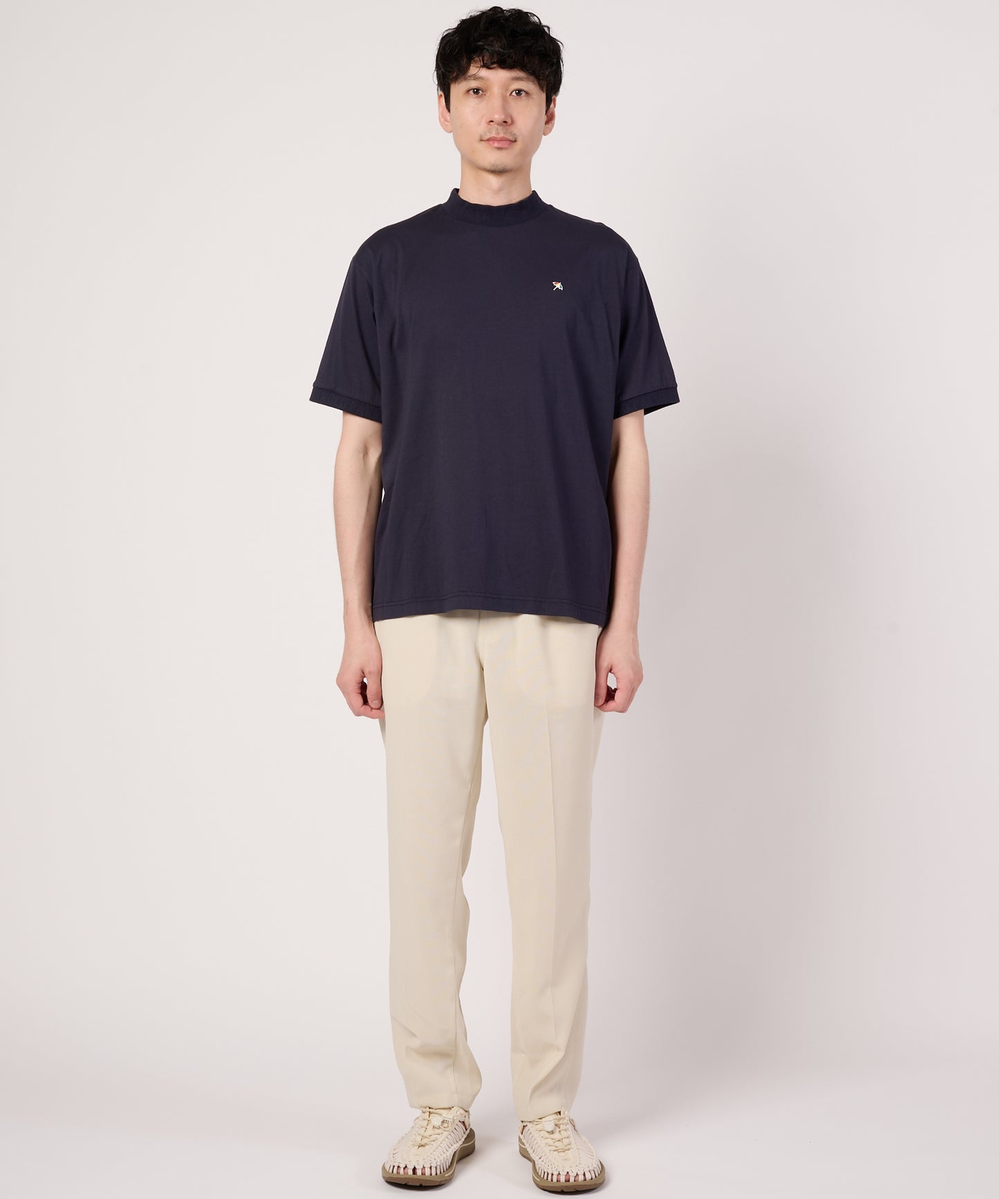 【汗ジミ防止】シェア　エンボスロゴTシャツ