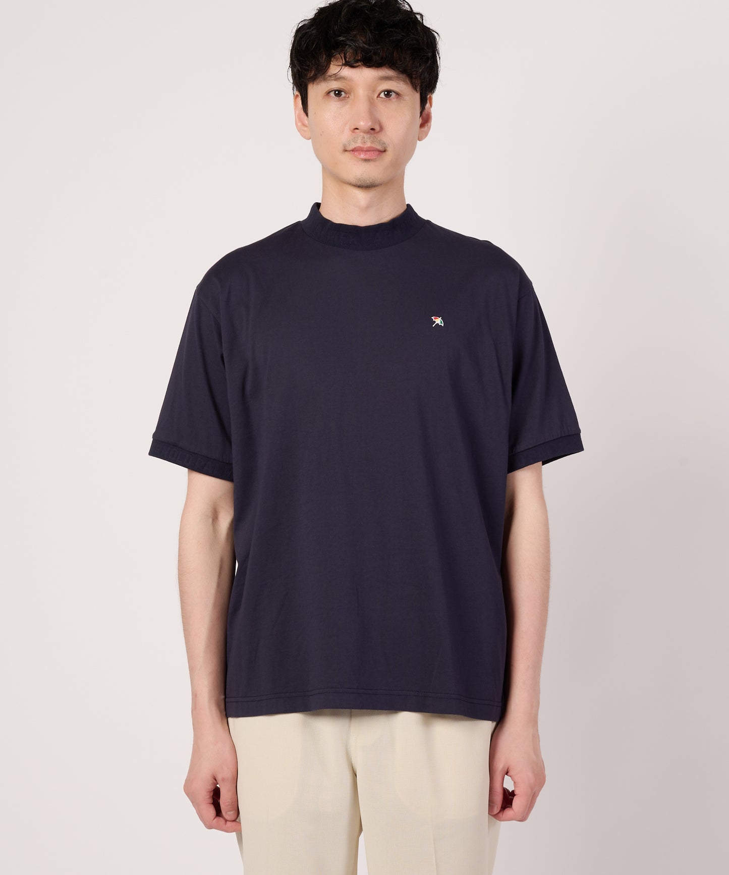 【汗ジミ防止】シェア　エンボスロゴTシャツ