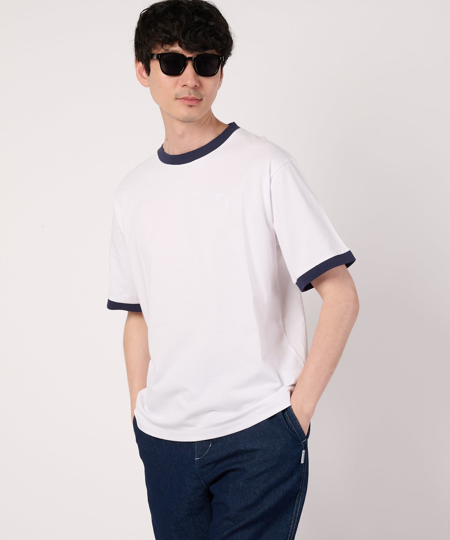 シェア　アソートグラフィック　リンガーTシャツ