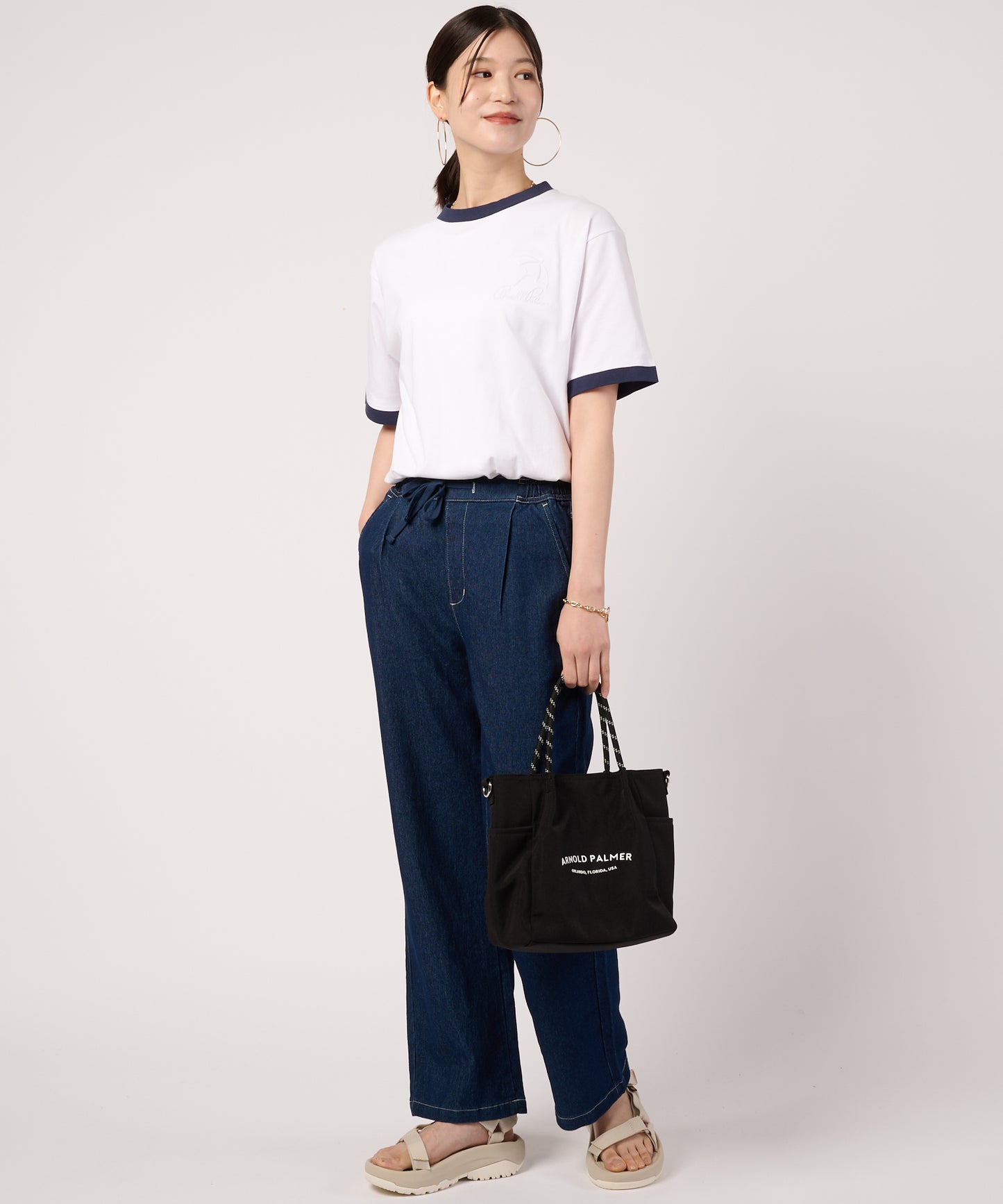 シェア　アソートグラフィック　リンガーTシャツ