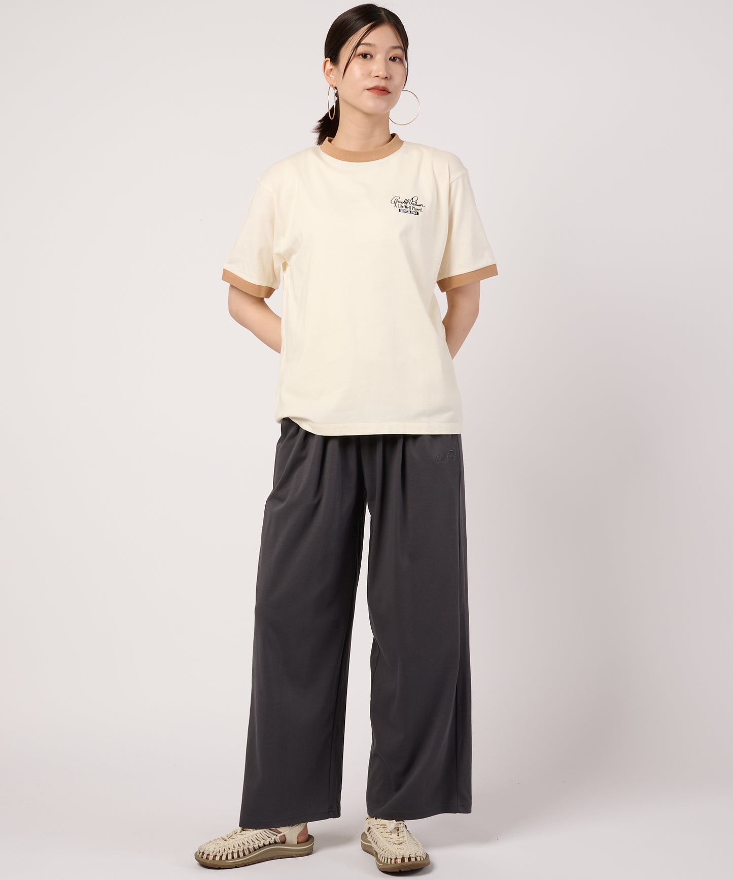 シェア　アソートグラフィック　リンガーTシャツ