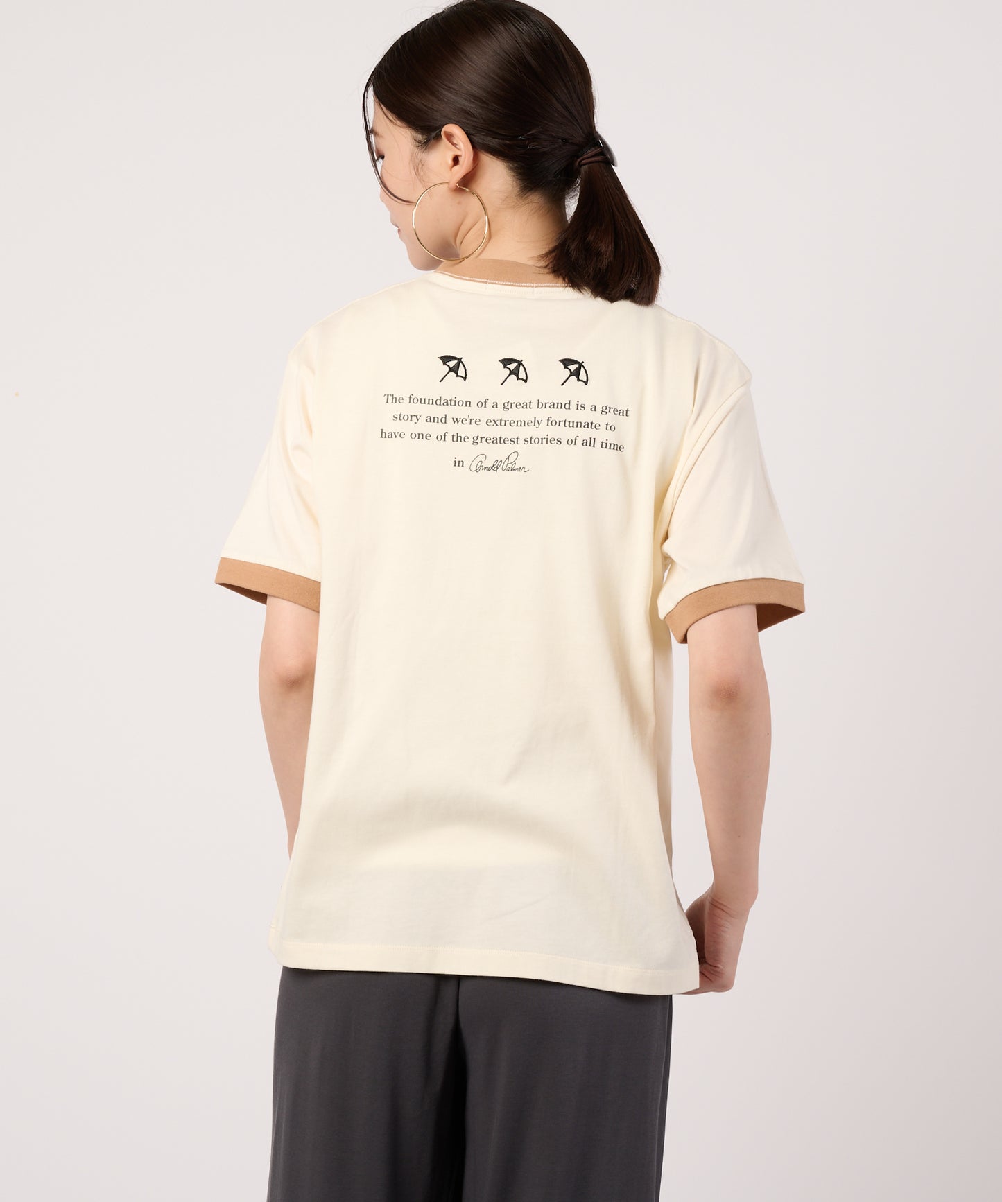 シェア　アソートグラフィック　リンガーTシャツ