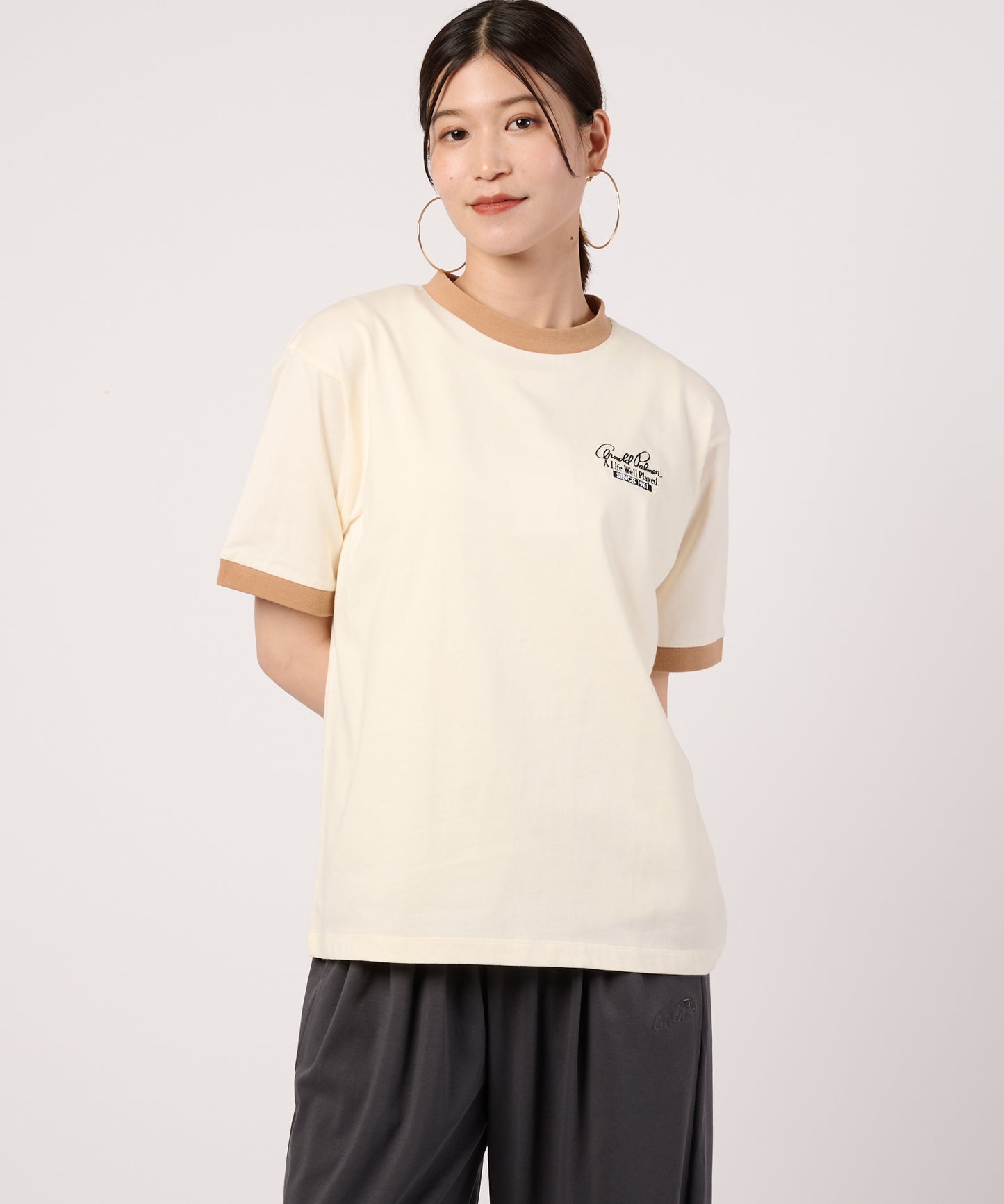 シェア　アソートグラフィック　リンガーTシャツ